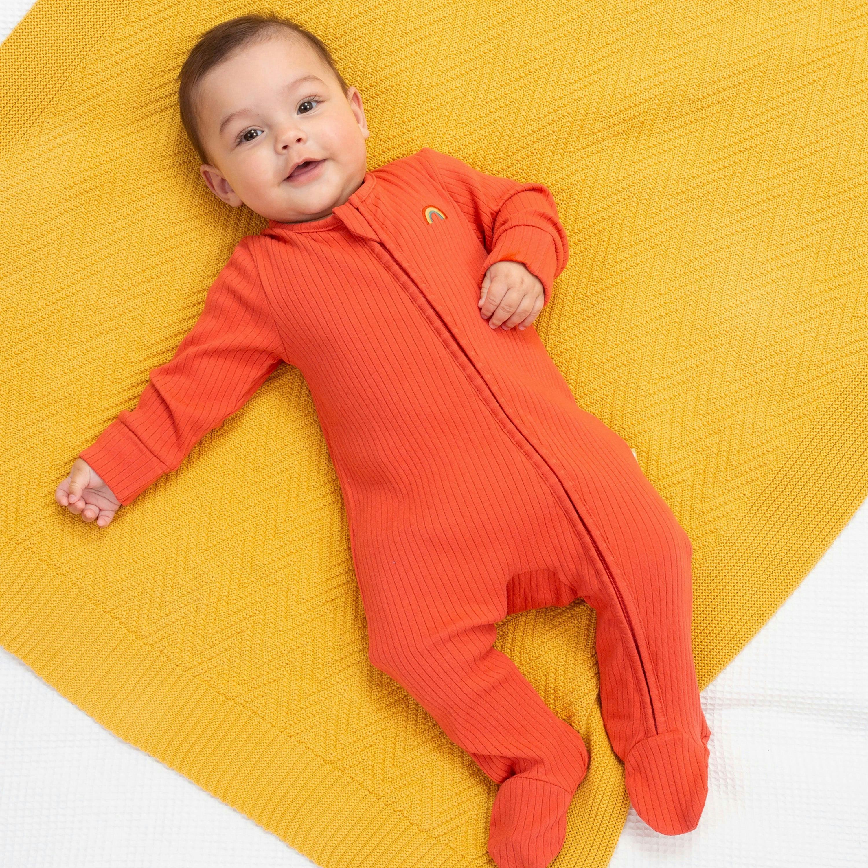 Kids Organic Little Rainbow Sleepsuit , view 2 of 3