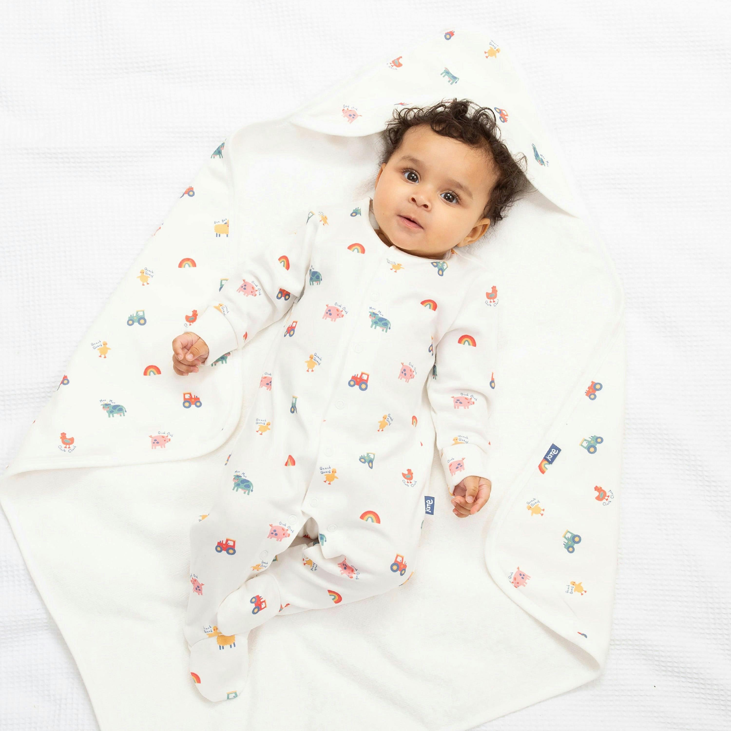 Baby Organic Old Macdonald Cuddle Wrap , view 3 of 3