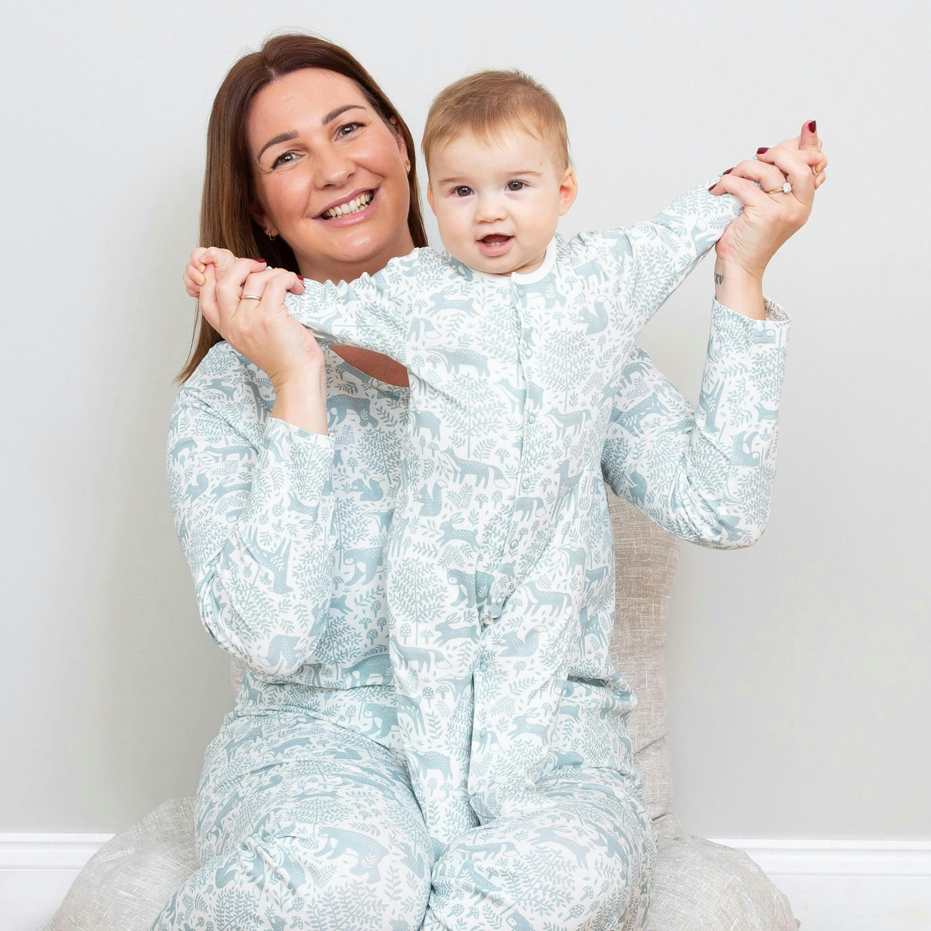Baby Organic Woodland Walk Sleepsuit , view 3 of 4