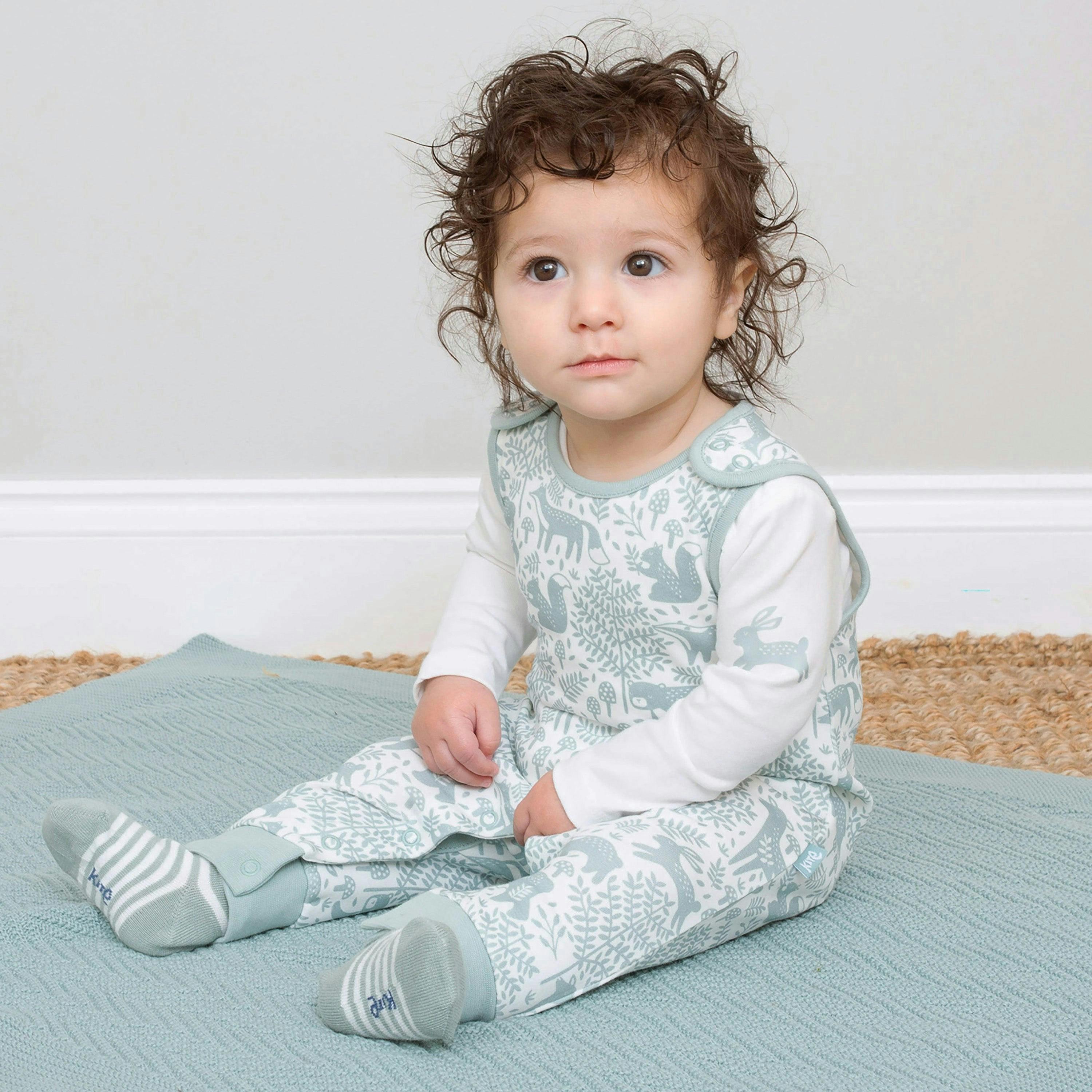 Kids Organic Woodland Walk Dungaree Set , view 2 of 5