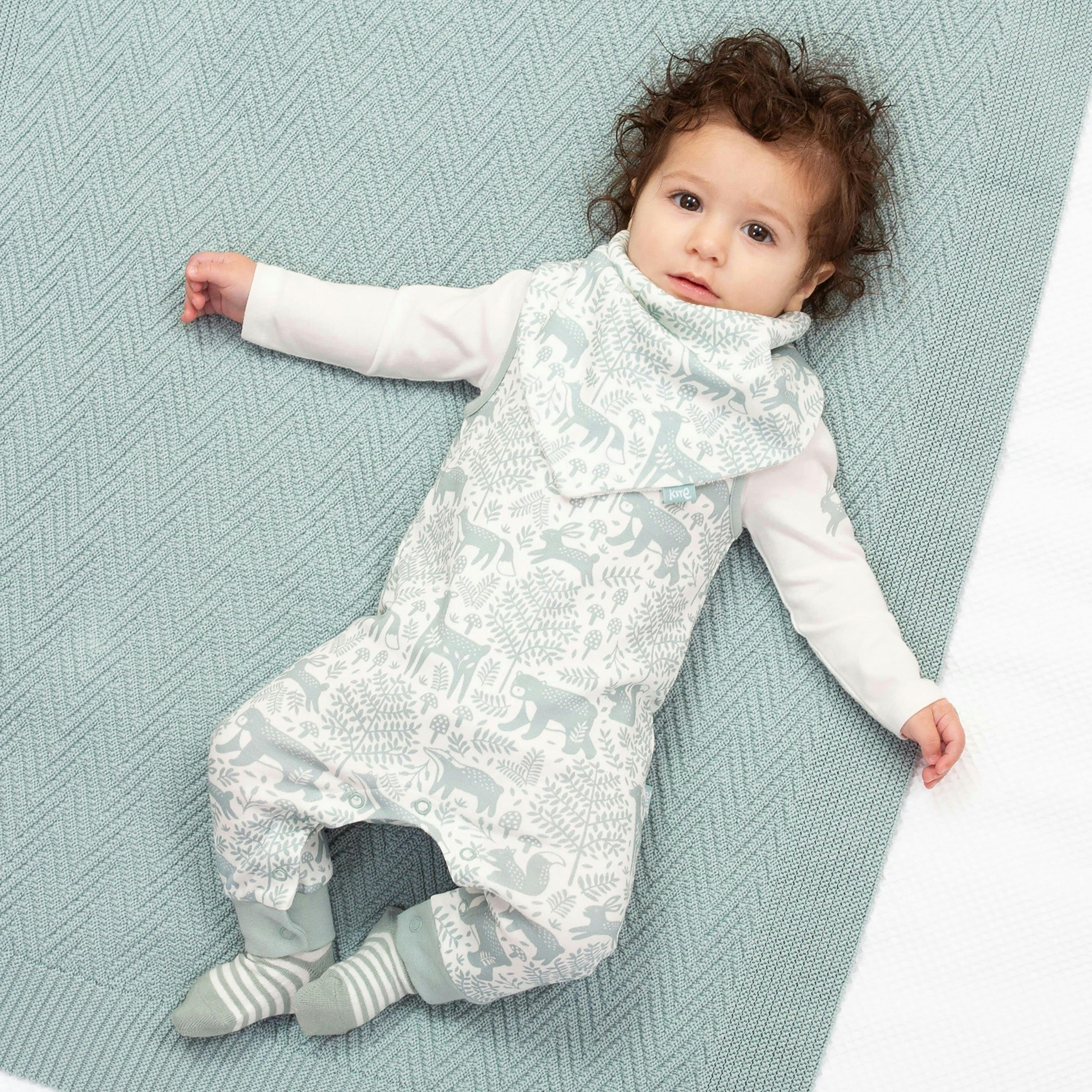 Kids Organic Woodland Walk Dungaree Set , view 3 of 5