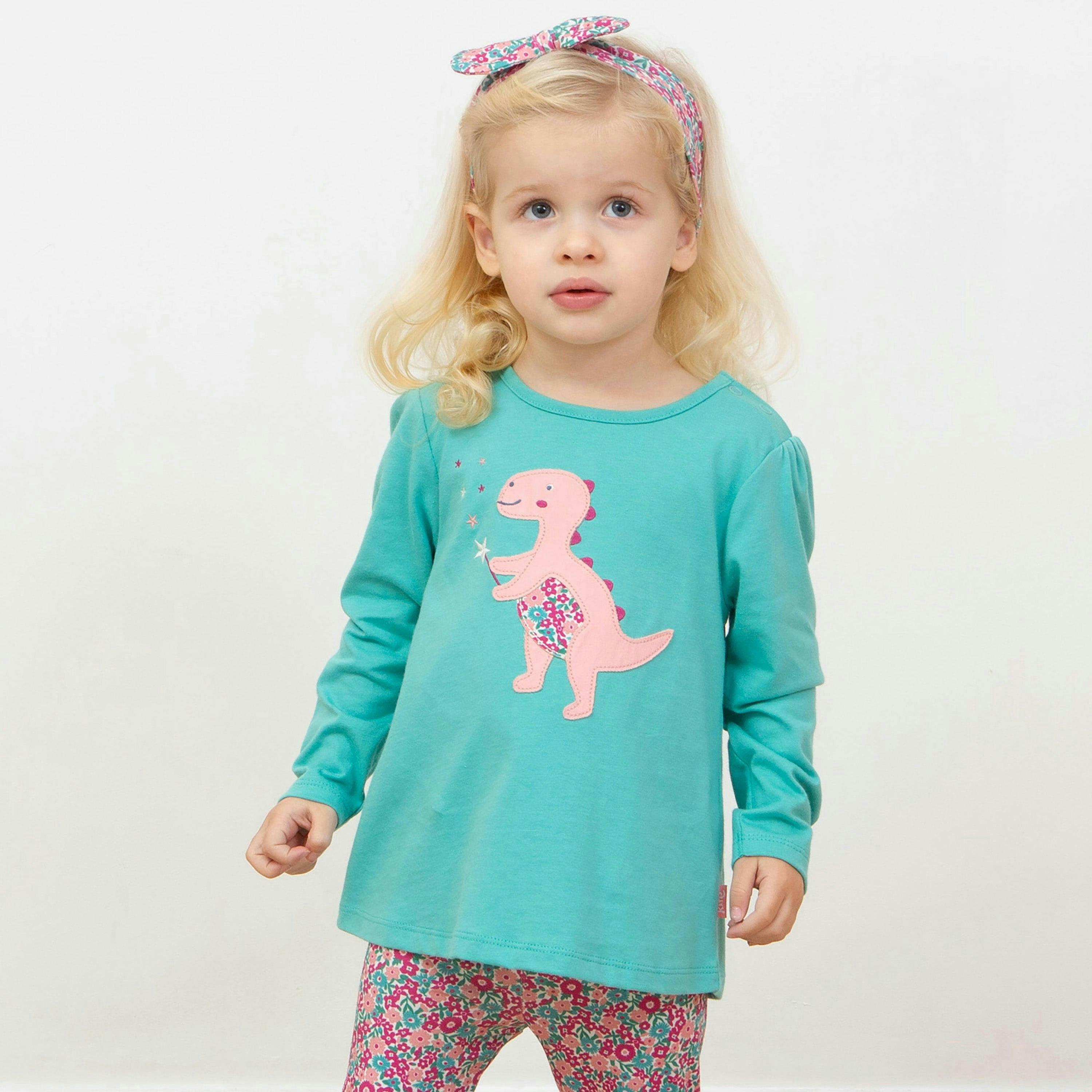 Kids Organic Dino Magic Tunic , view 2 of 4