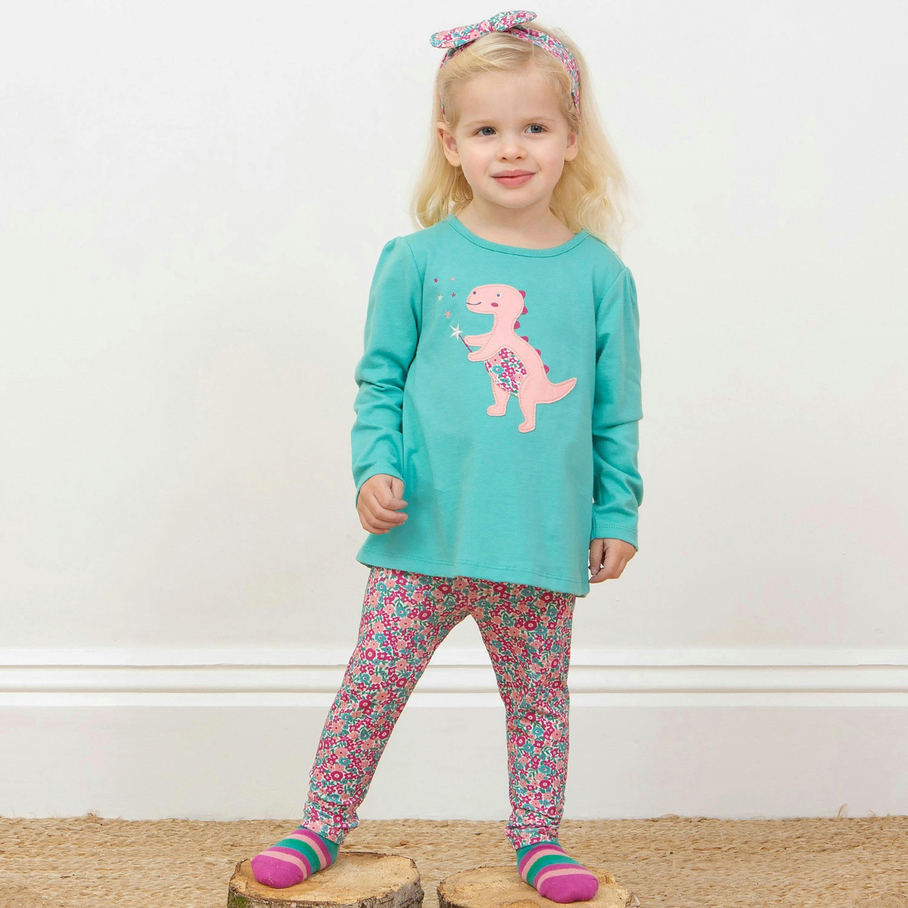 Kids Organic Dino Magic Tunic , view 3 of 4