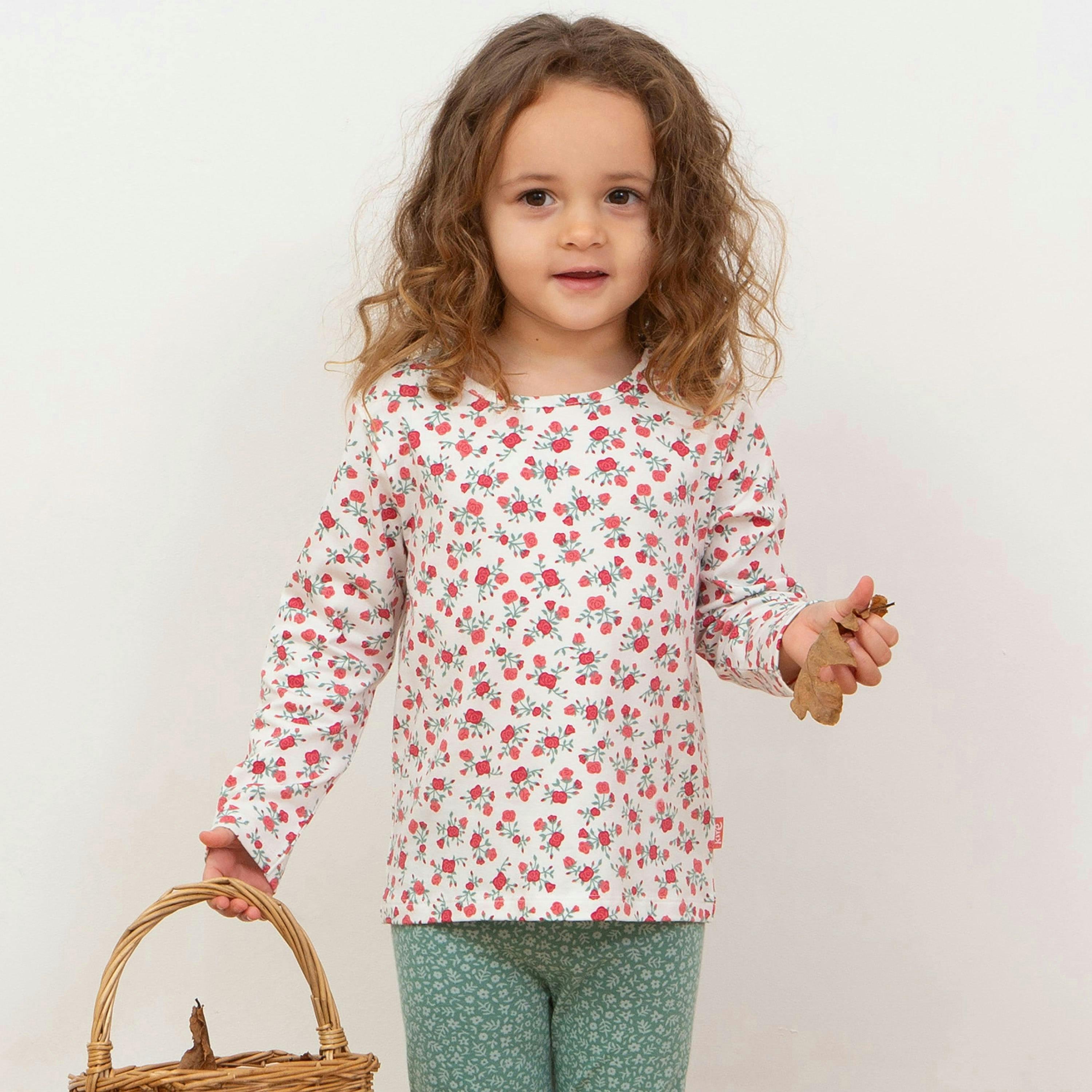 Kids Organic Rosey Posey T-Shirt , view 2 of 4