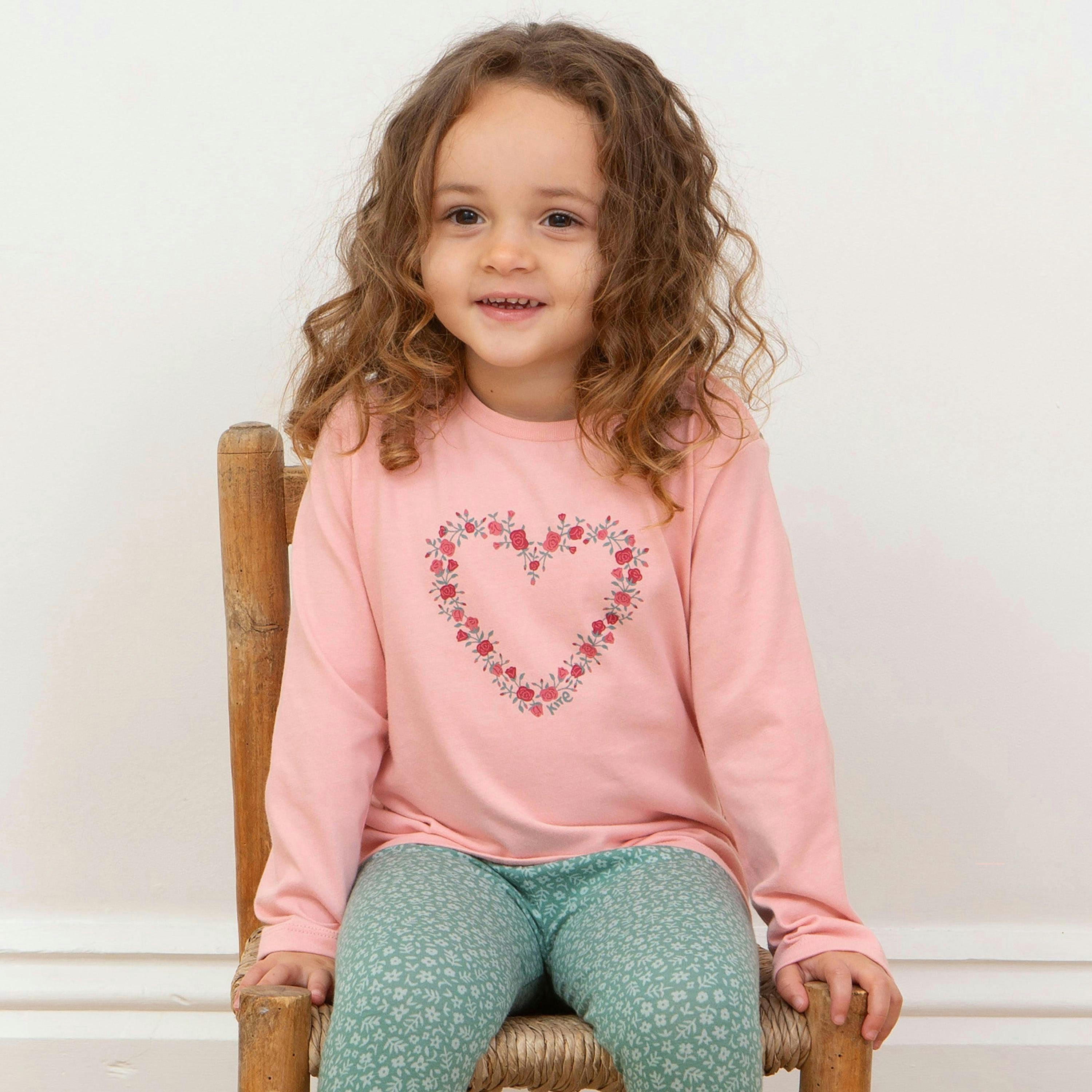 Kids Organic Rosey Love T-Shirt , view 2 of 3
