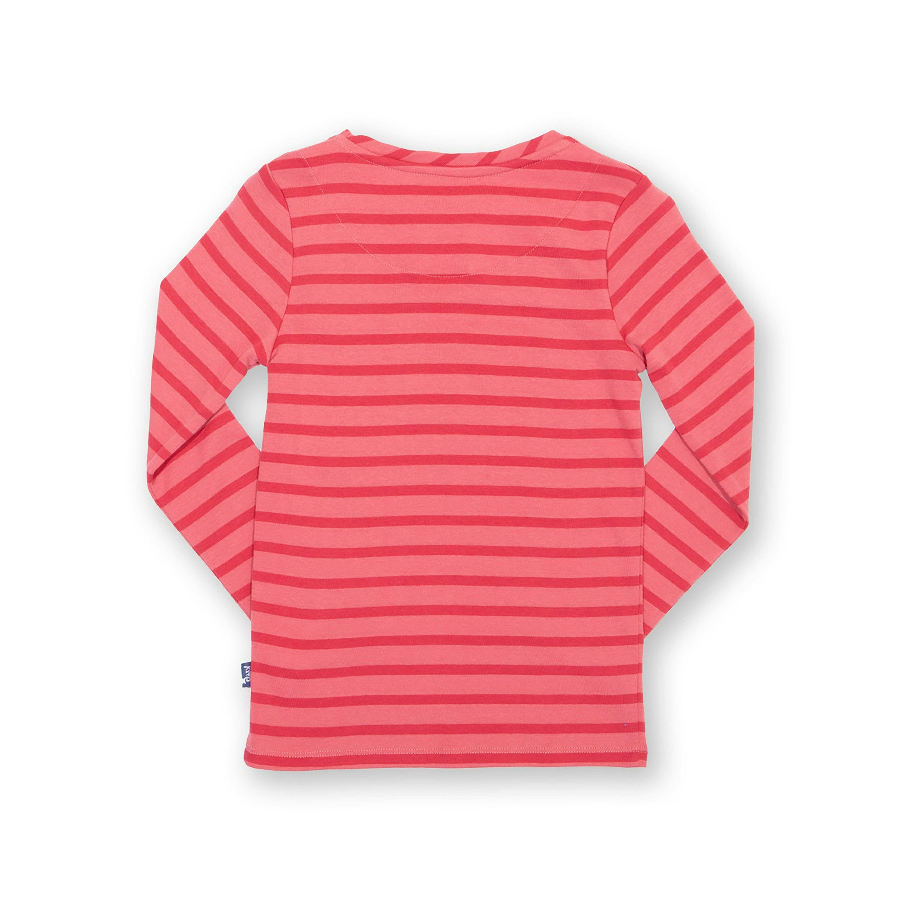 Kids Organic Rosey Stripe T-Shirt , view 6 of 6