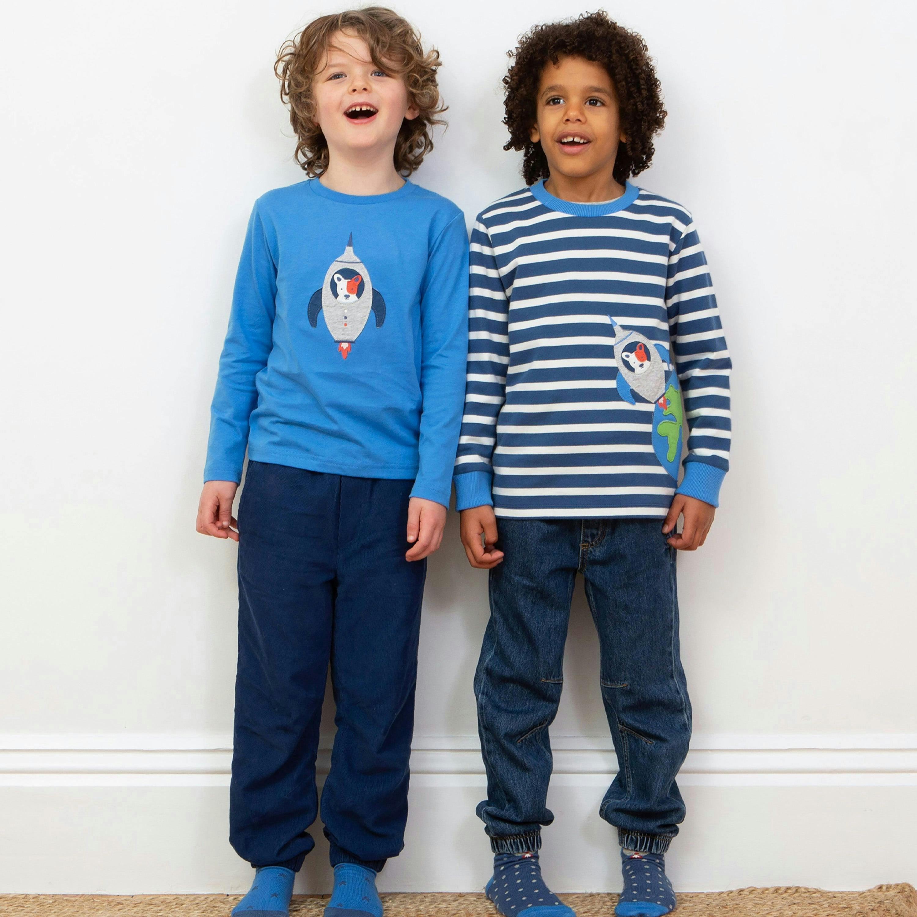 Kids Organic Space Pup T-Shirt , view 4 of 6