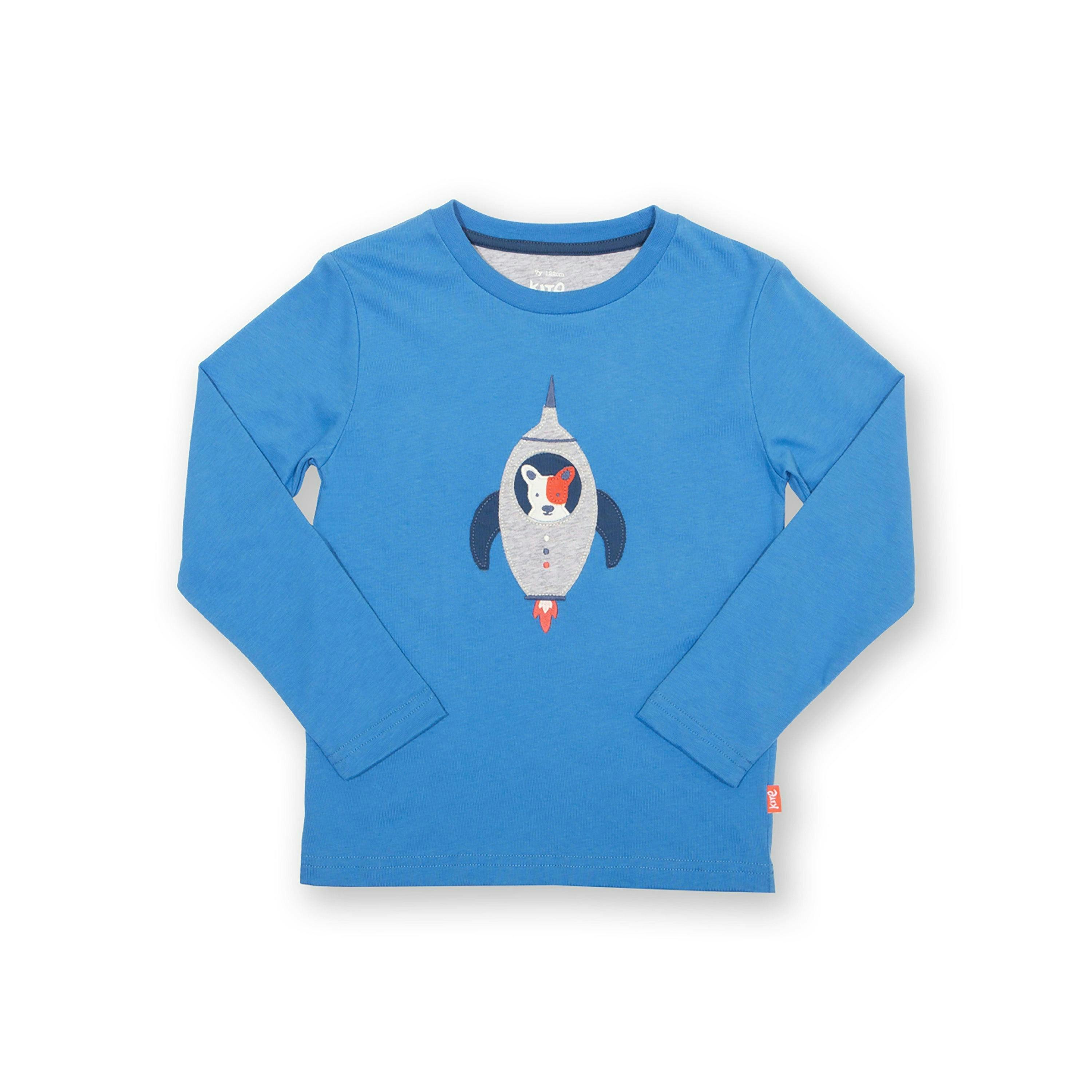 Kids Organic Space Pup T-Shirt , view 5 of 6