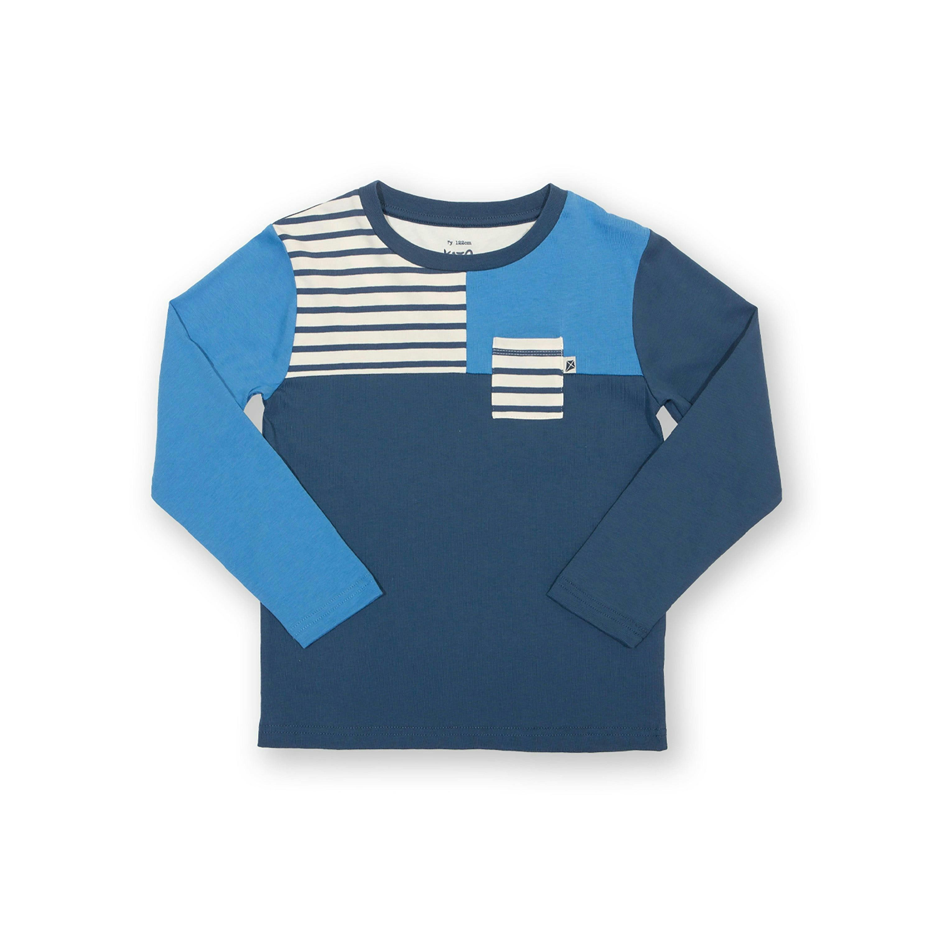 Kids Organic Colour Block T-Shirt , view 4 of 5