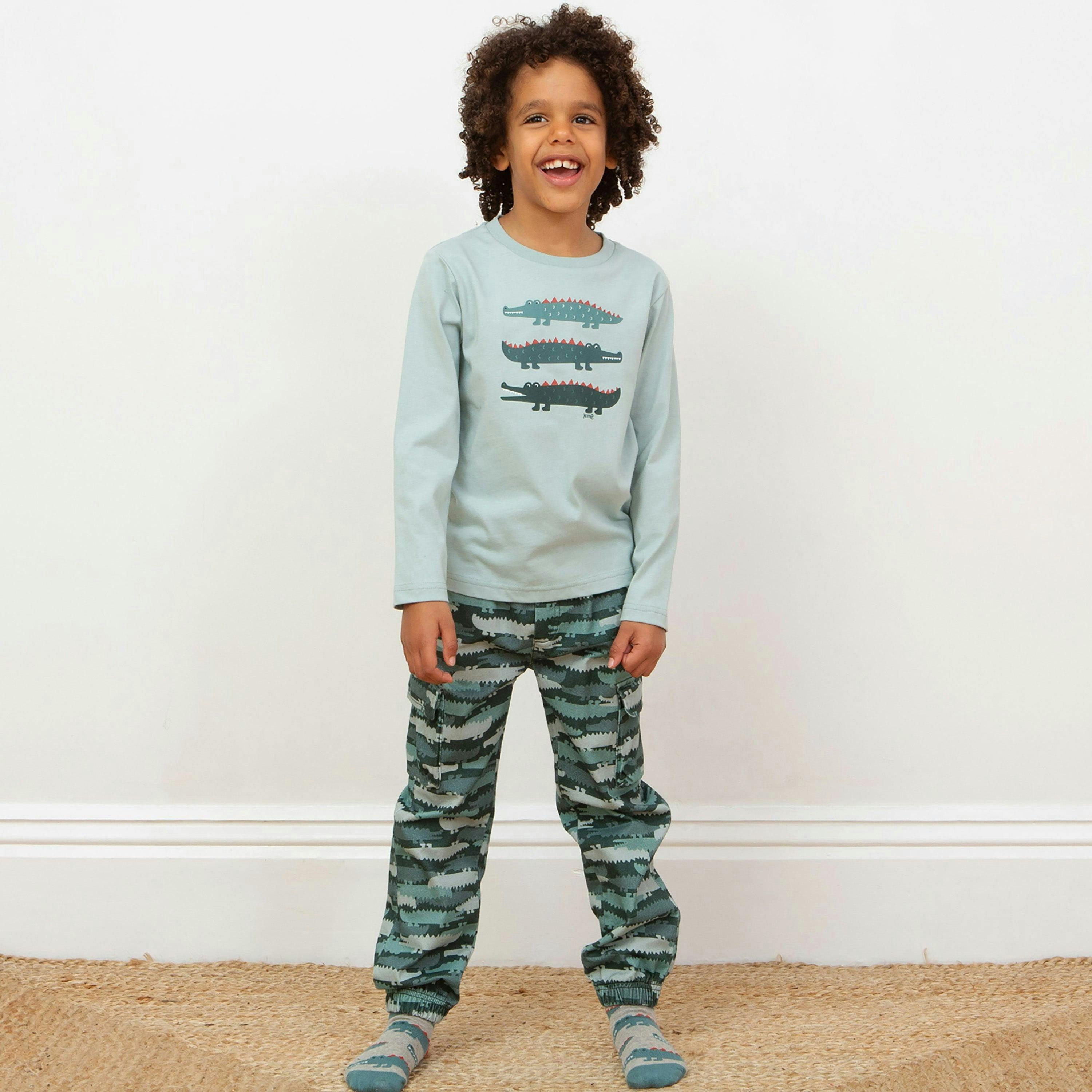 Kids Organic Captain Croc T-Shirt , view 3 of 5