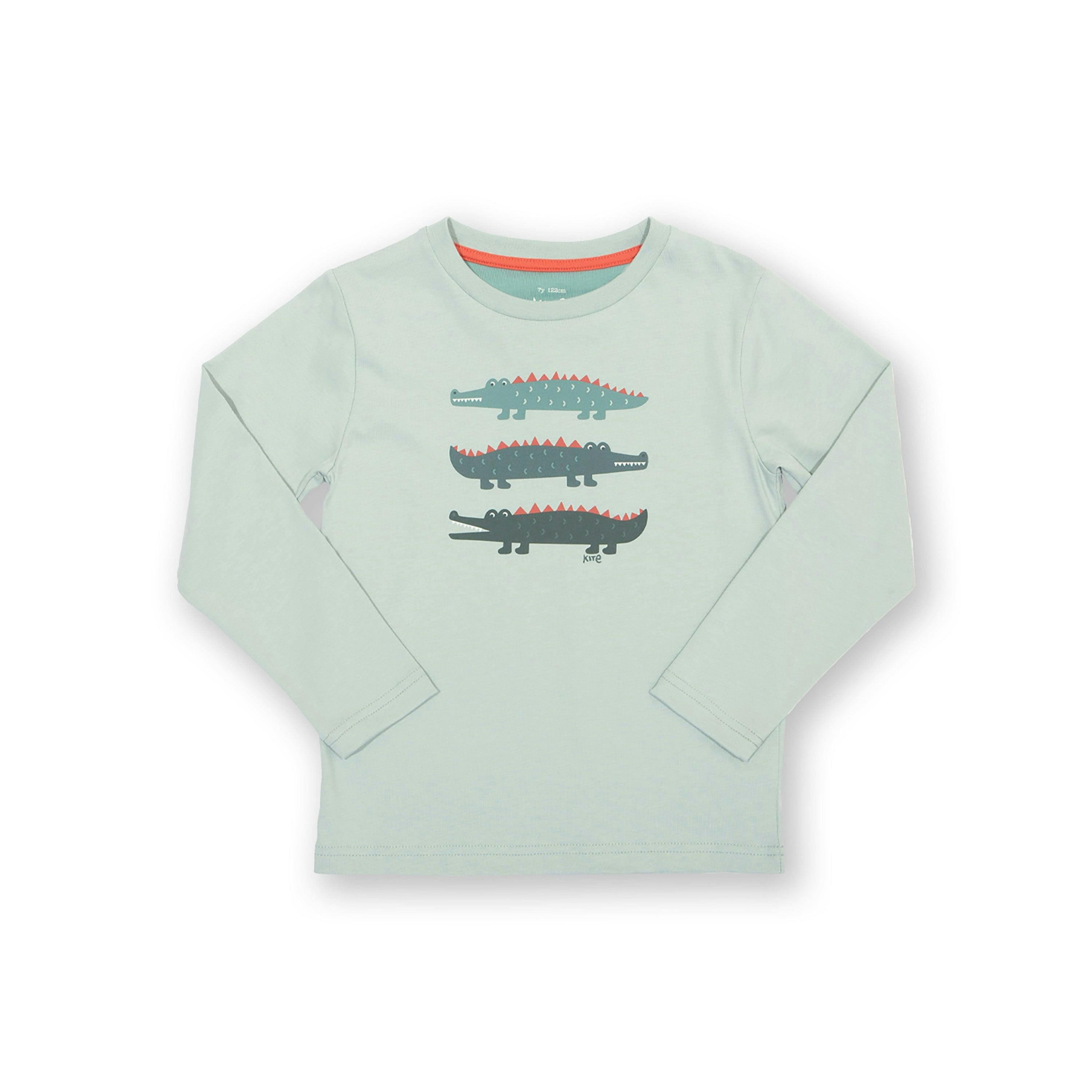 Kids Organic Captain Croc T-Shirt , view 4 of 5