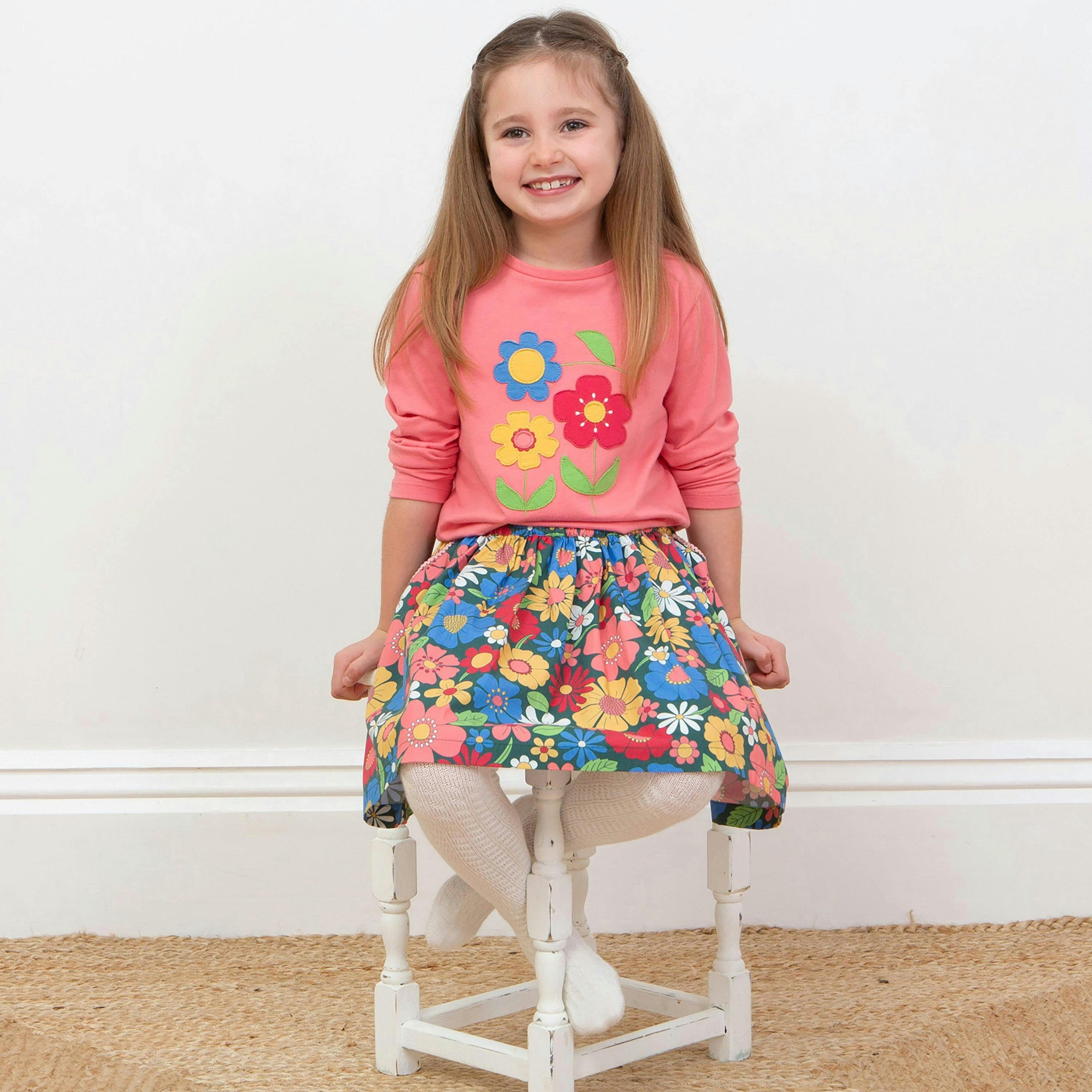 Kids Organic Flower Power T-Shirt , view 4 of 5