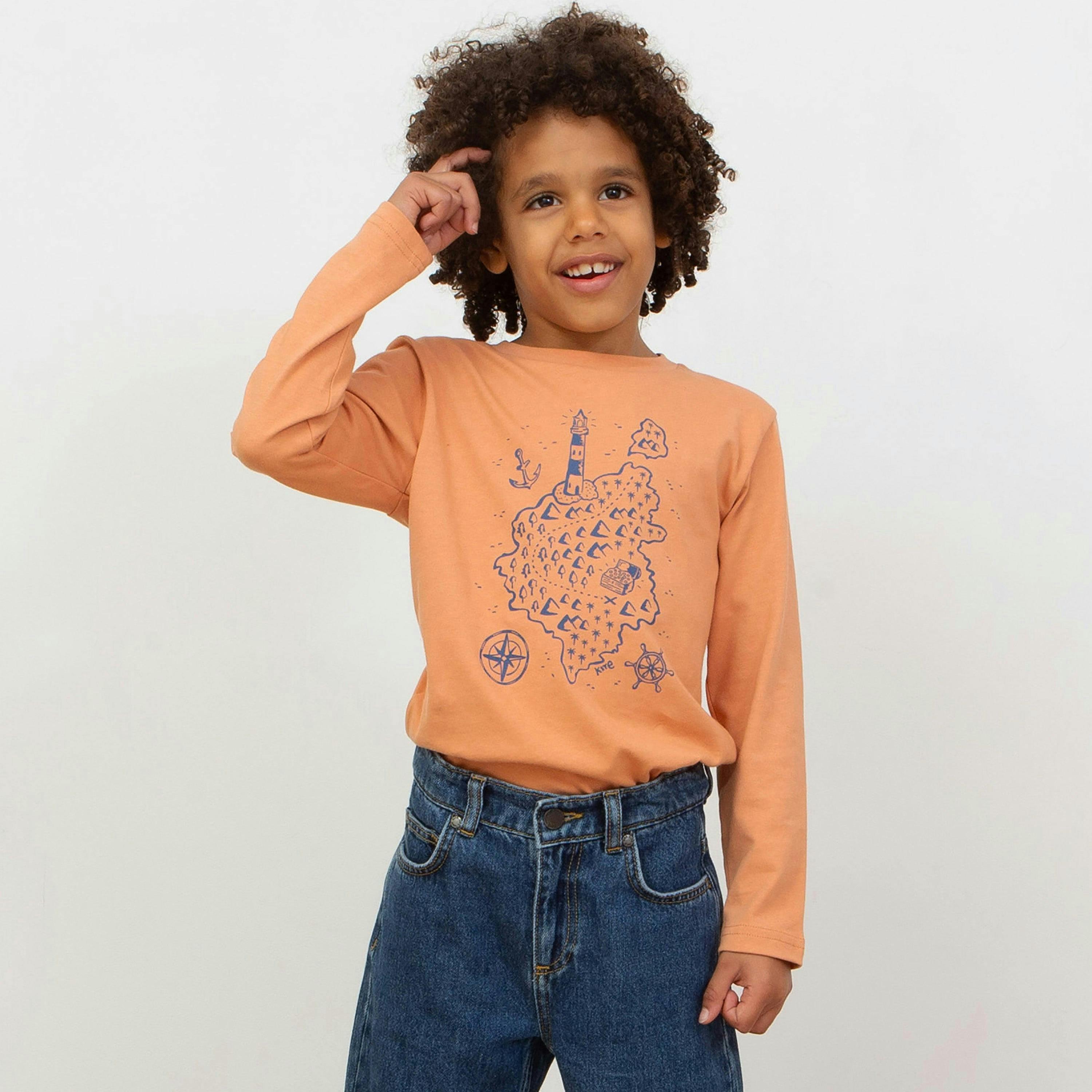 Kids Organic Treasure Island T-Shirt , view 2 of 3