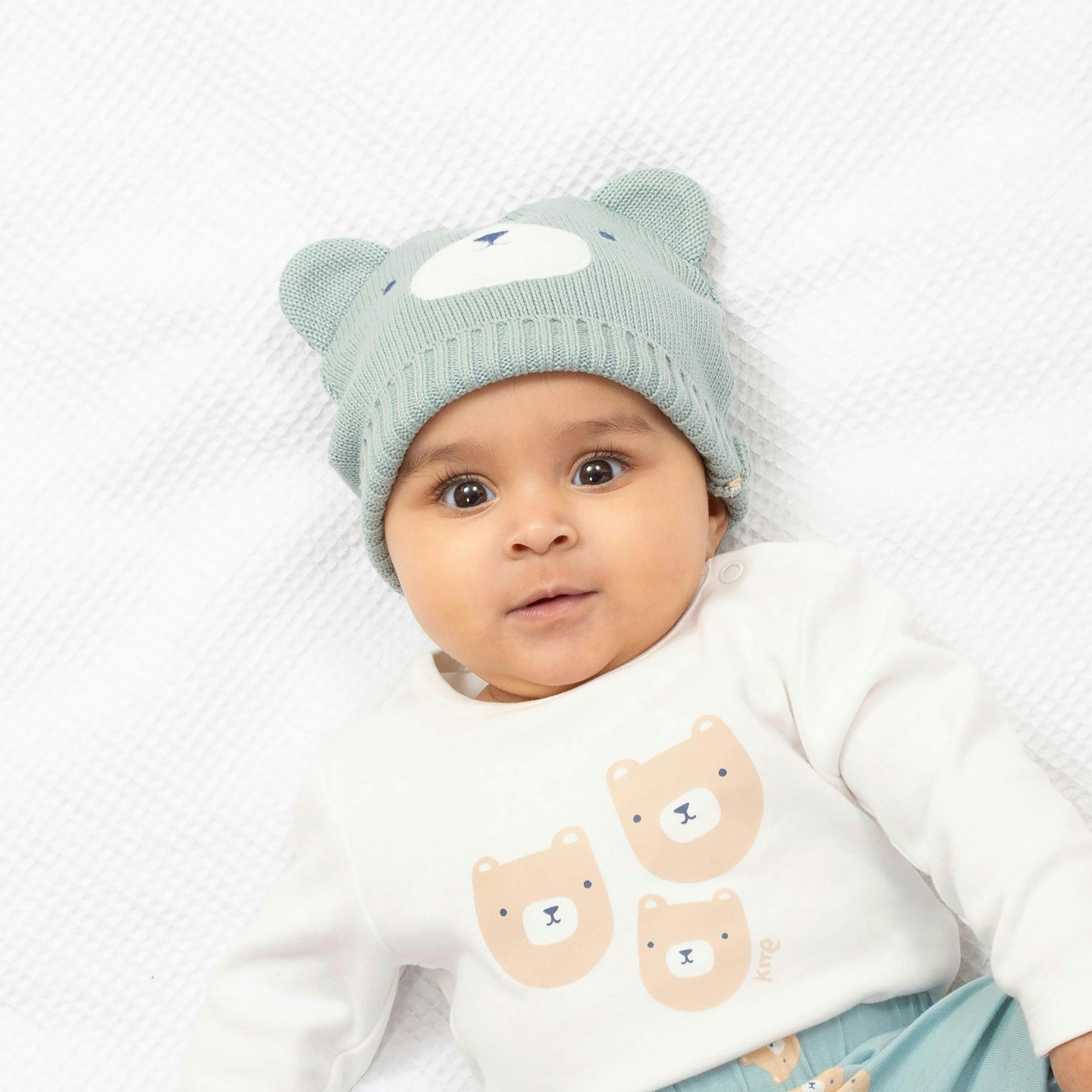 Kids Organic Baby Bear Knit Hat , view 2 of 2