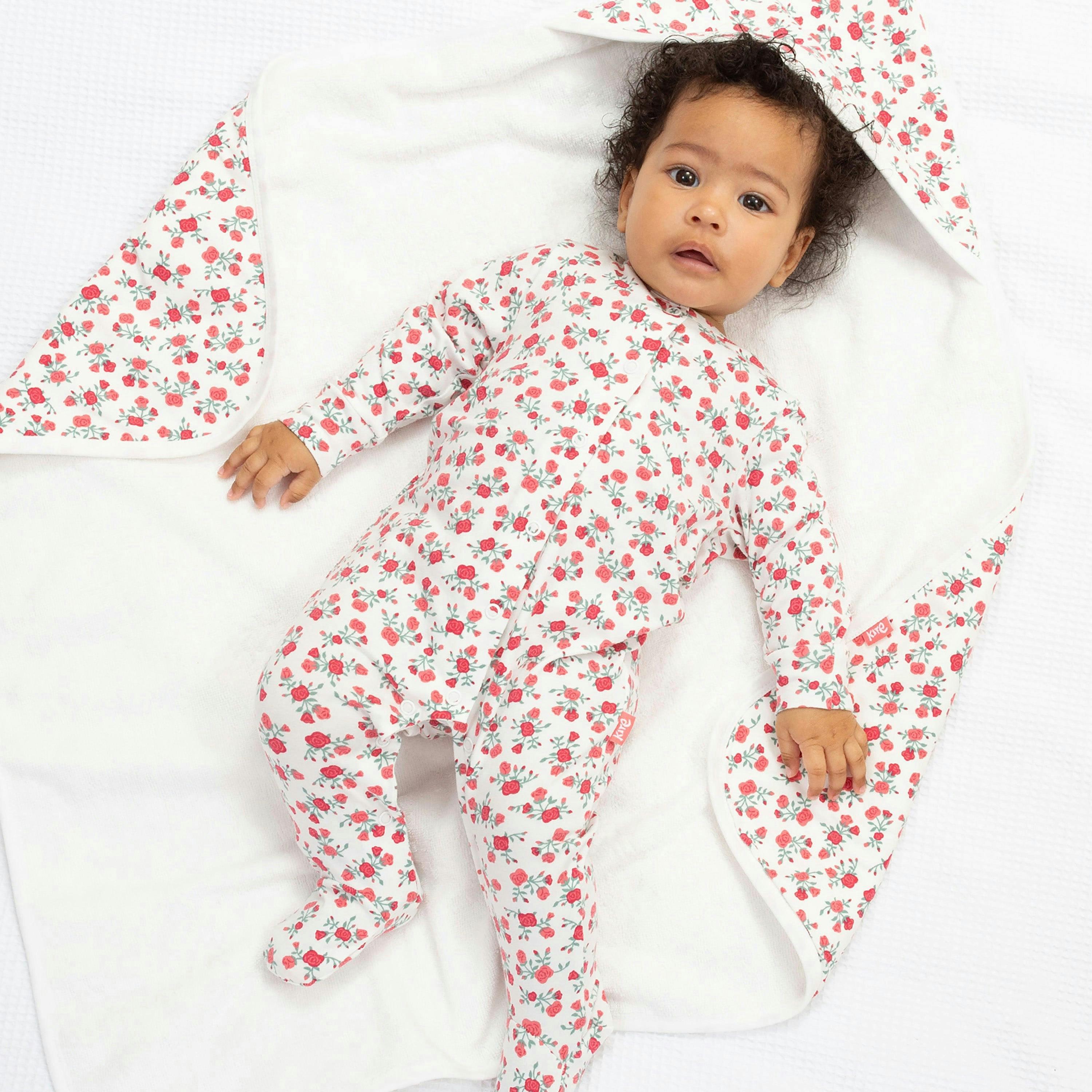 Kids Organic Rosey Posey Sleepsuit , view 2 of 3