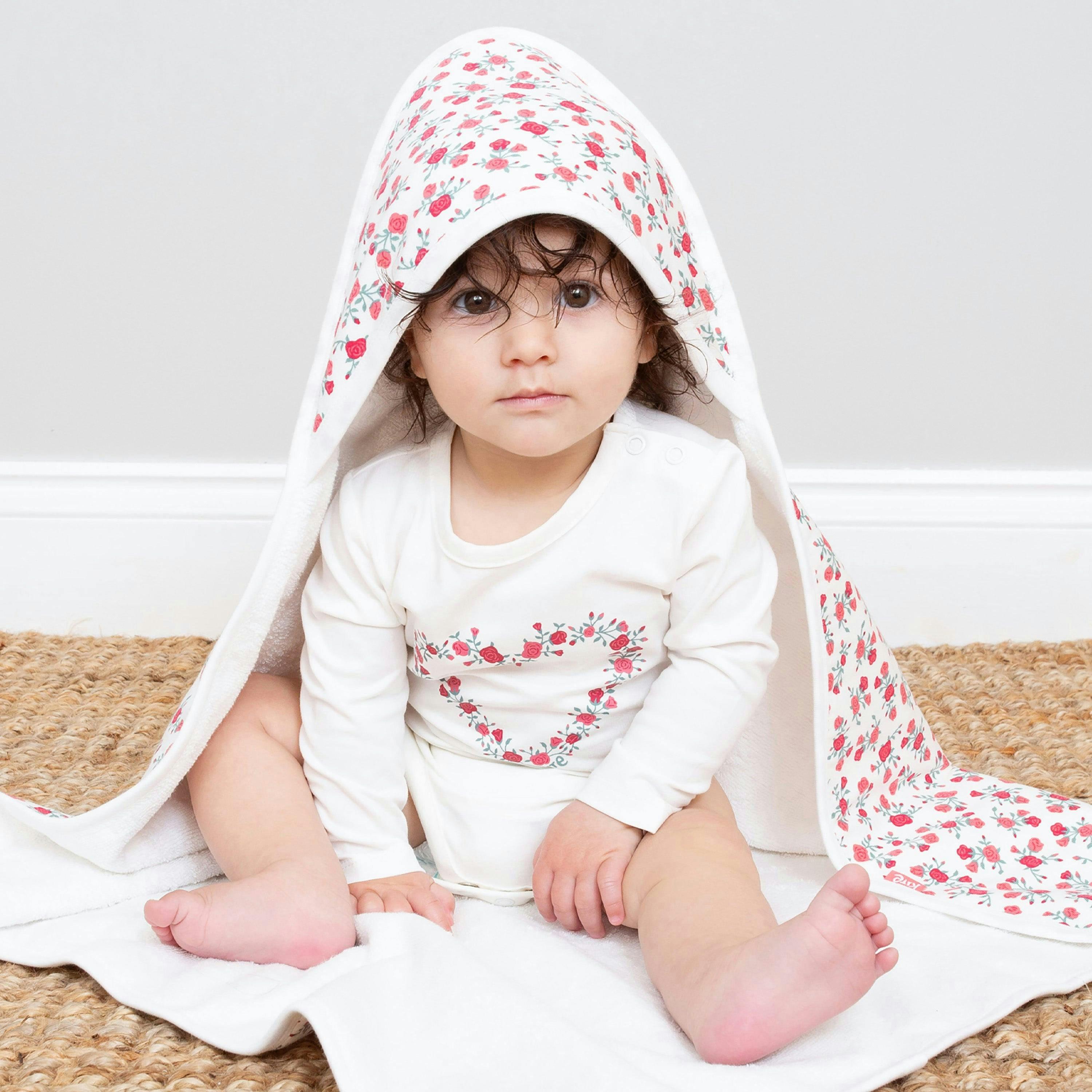 Baby Organic Rosey Posey Cuddle Wrap , view 2 of 3