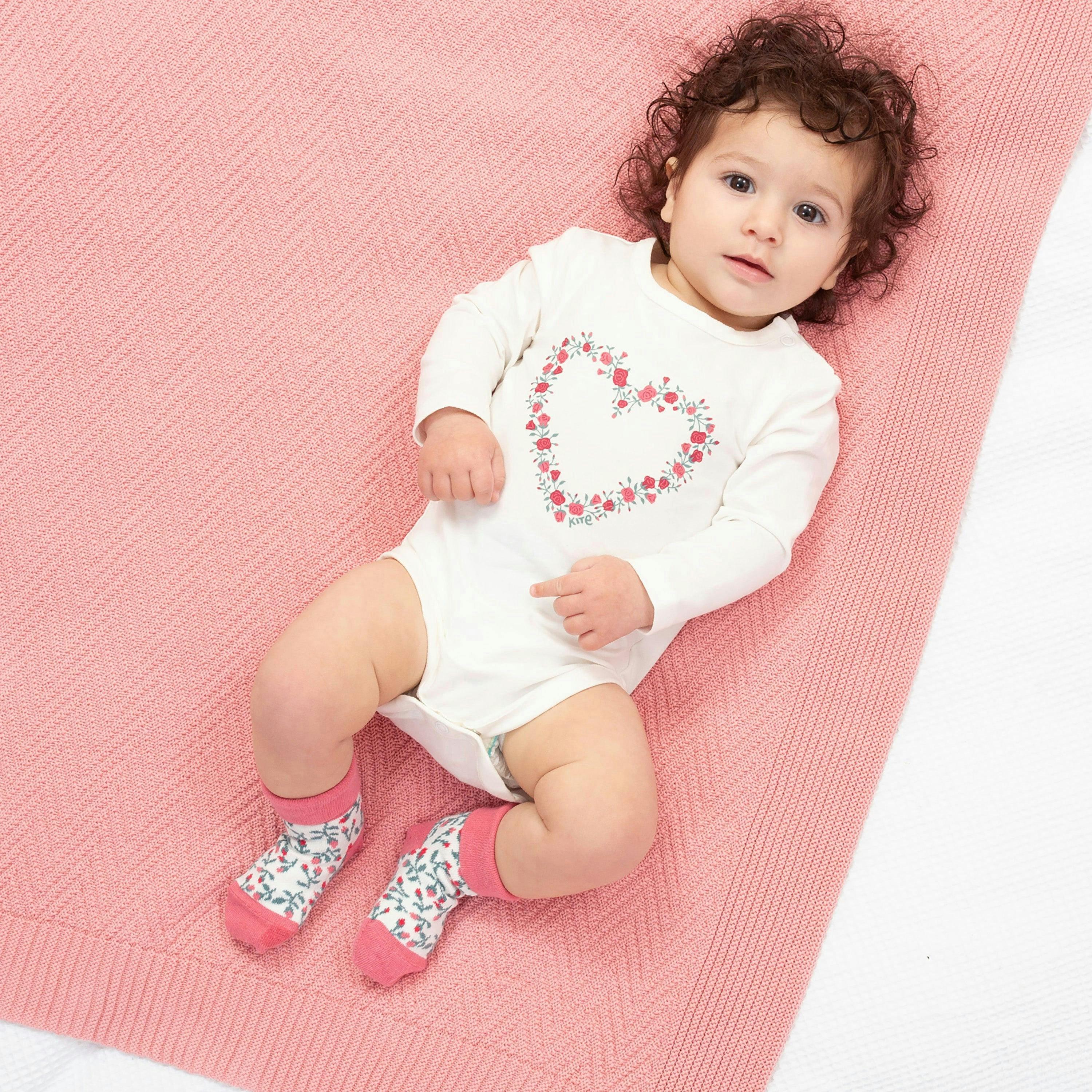Baby Organic Rosey Posey Socks , view 2 of 4