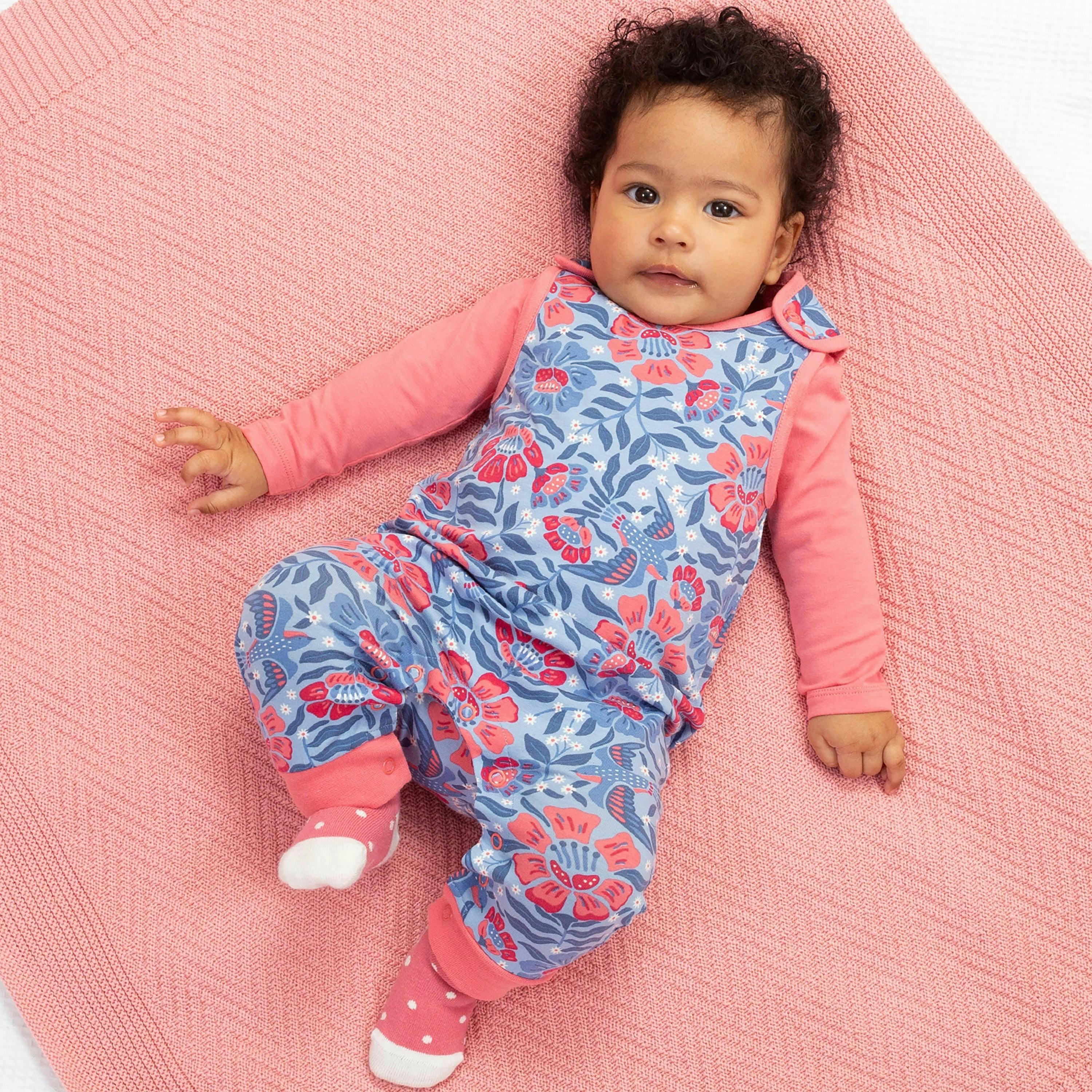 Kids Organic Thumbelina Dungarees , view 2 of 3