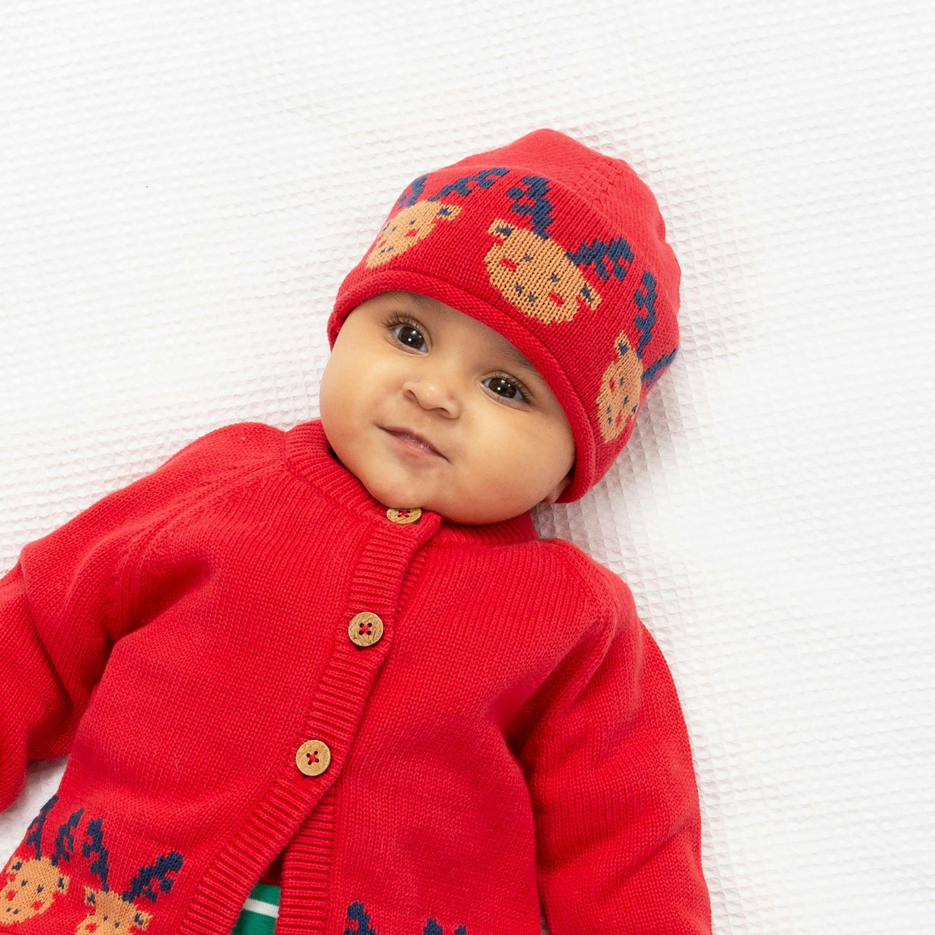 Baby Organic Mr Moose Knit Hat , view 2 of 3