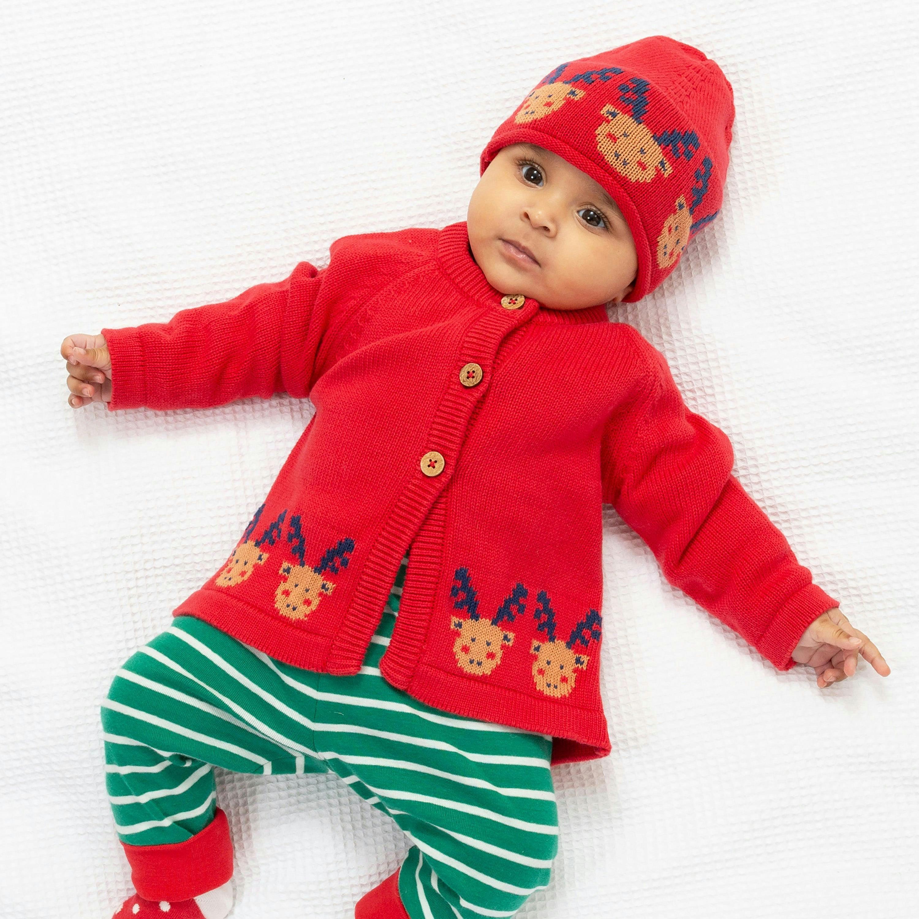 Baby Organic Mr Moose Knit Hat , view 3 of 3