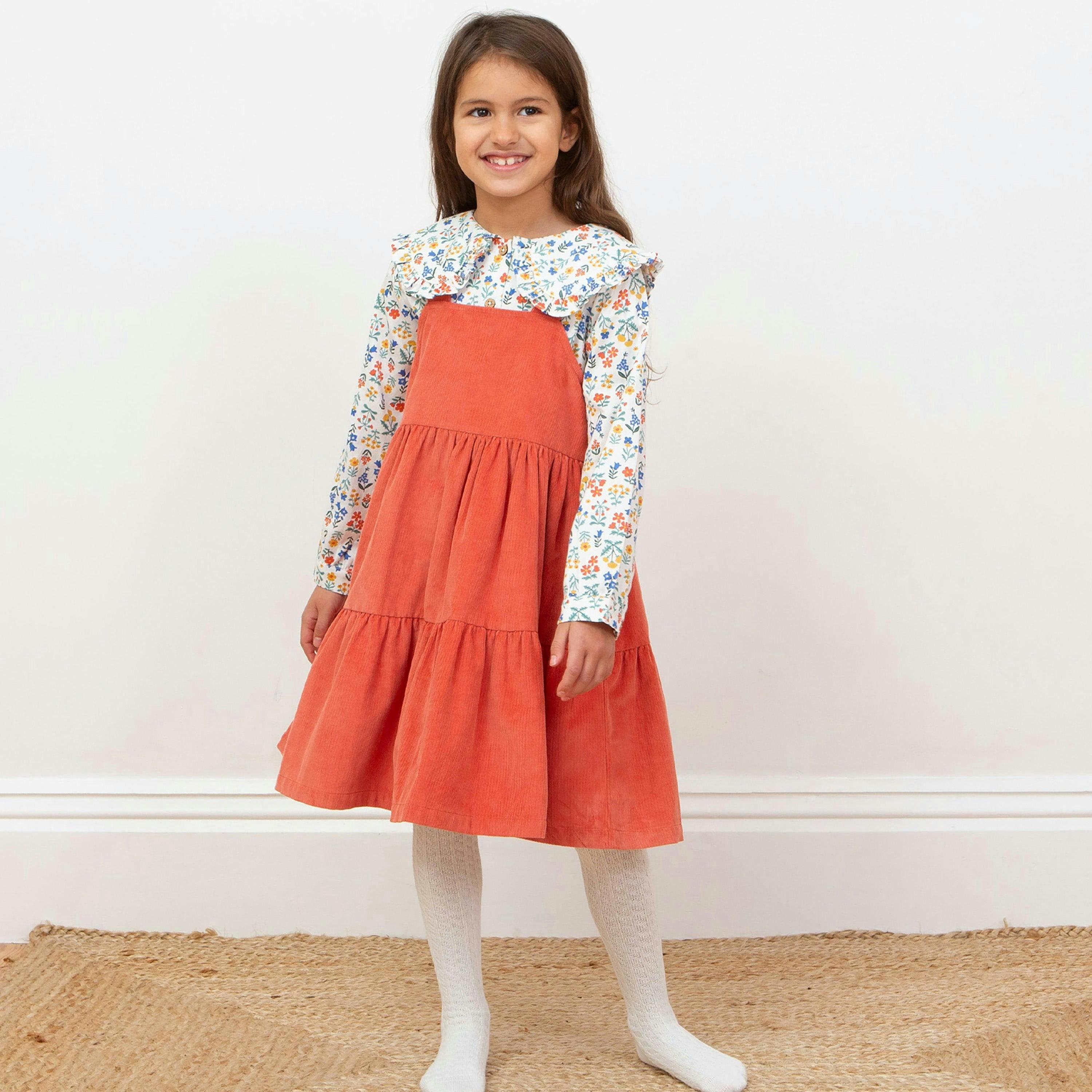 Kids Organic Waterfall Pinafore , view 3 of 6
