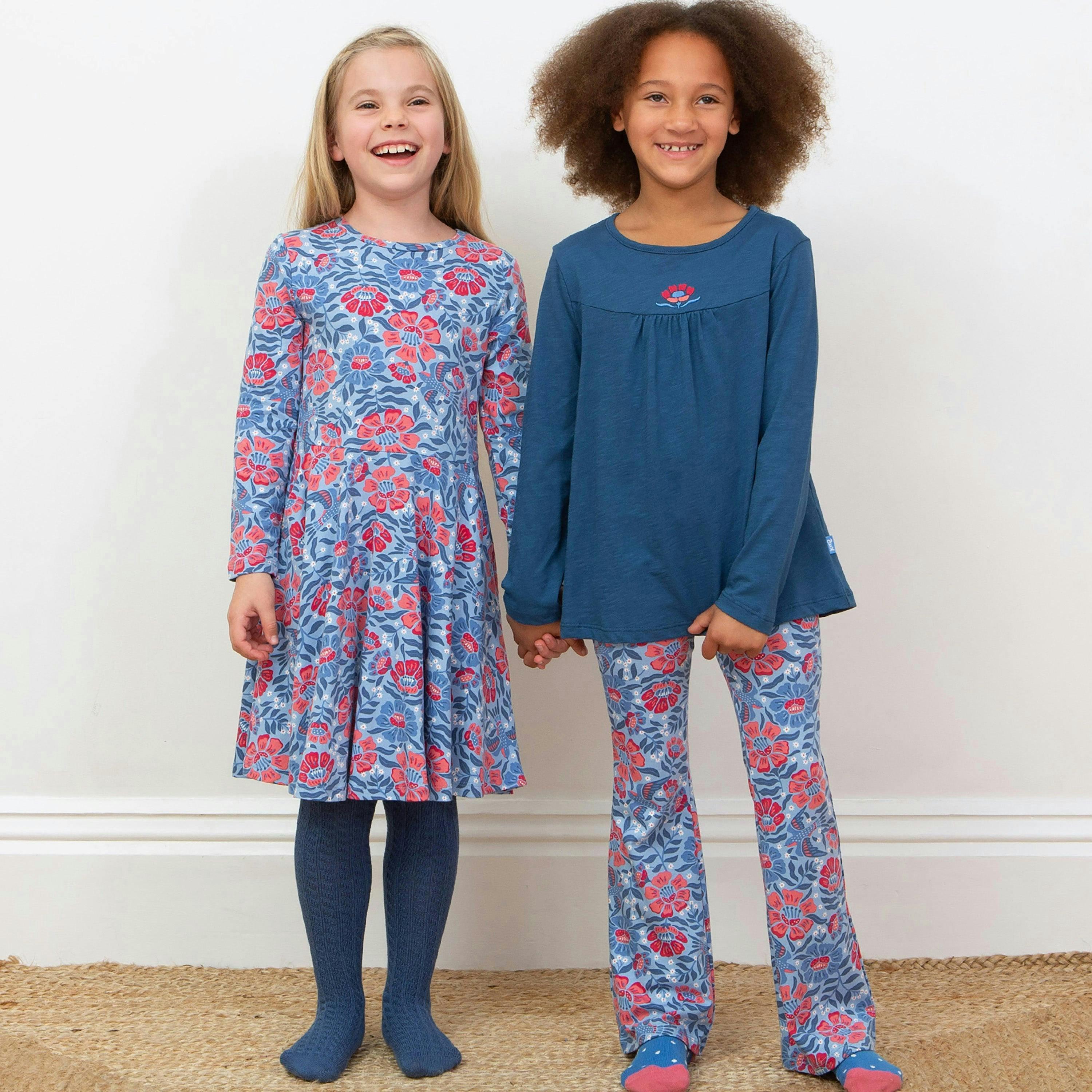 Kids Organic Thumbelina Skater Dress , view 4 of 5