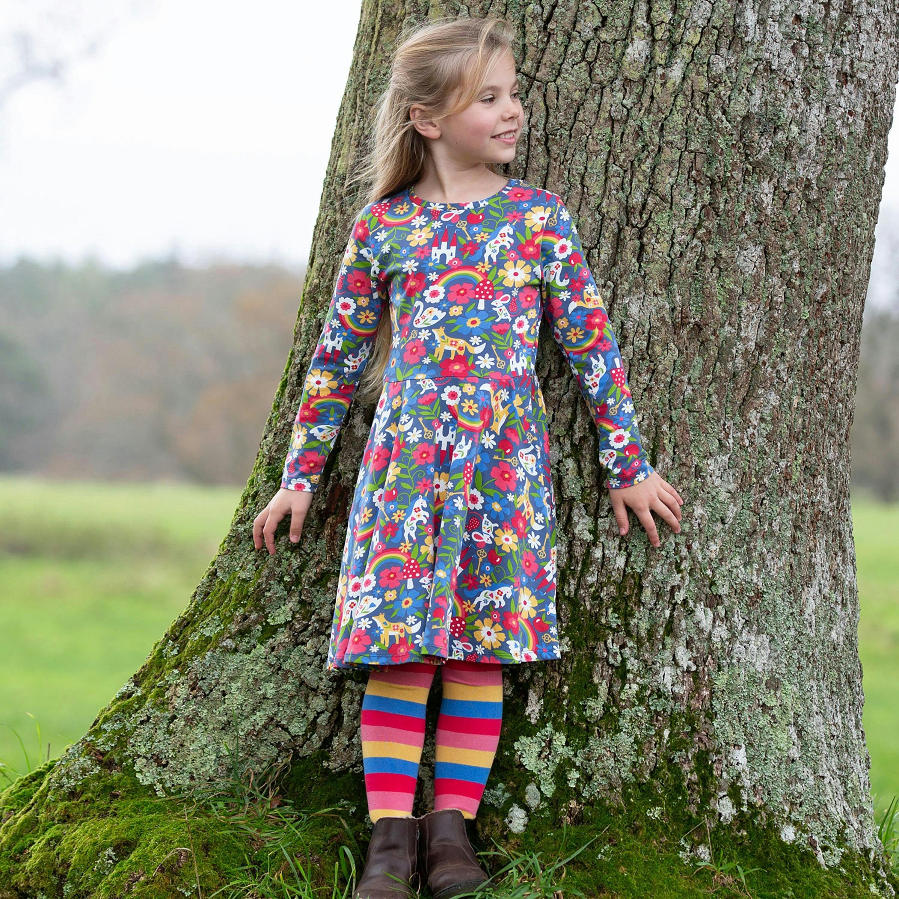 Kids Organic Fairytale Skater Dress , view 2 of 4