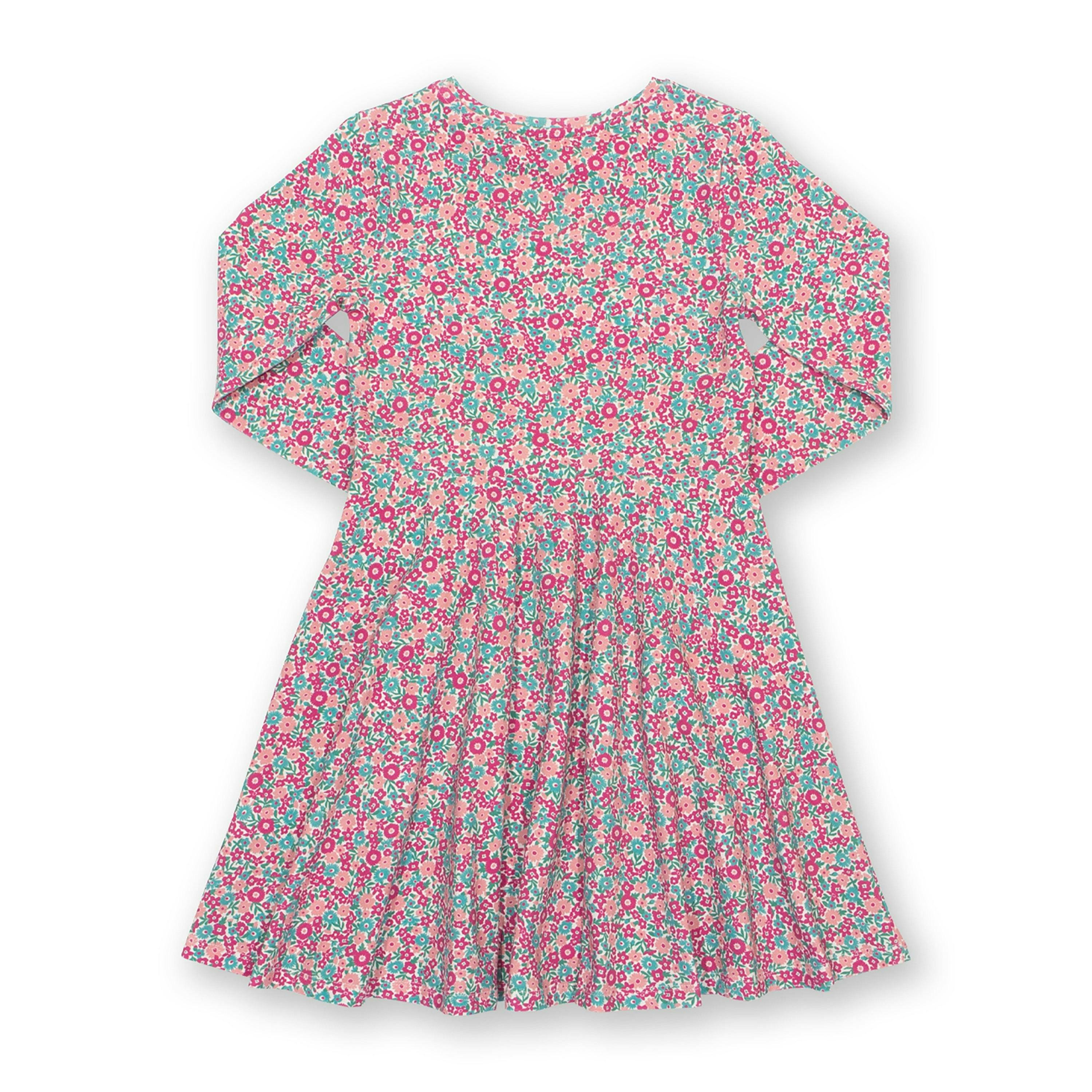 Kids Organic Ditsy Tales Skater Dress , view 5 of 5