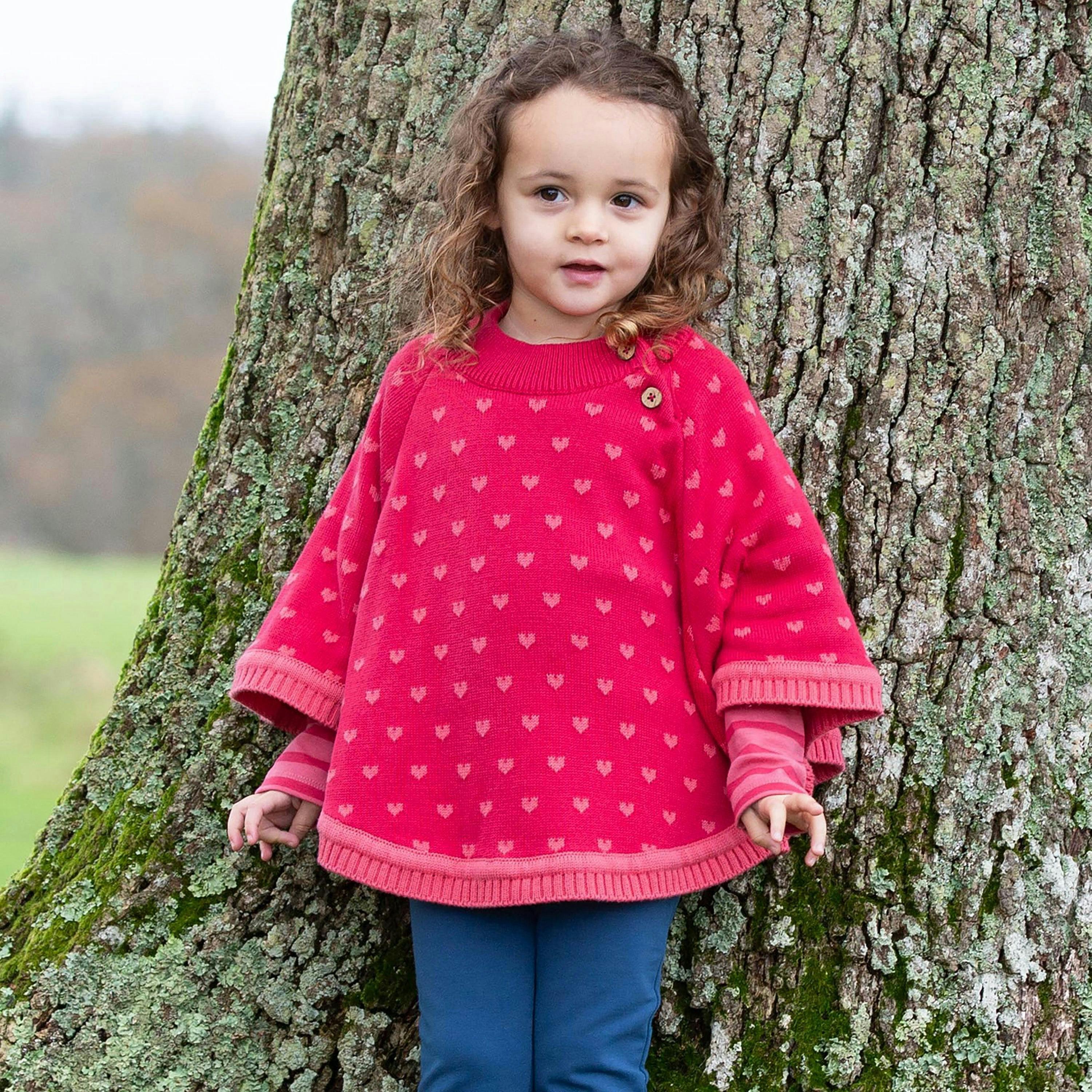 Rosey Heart Poncho , view 2 of 6