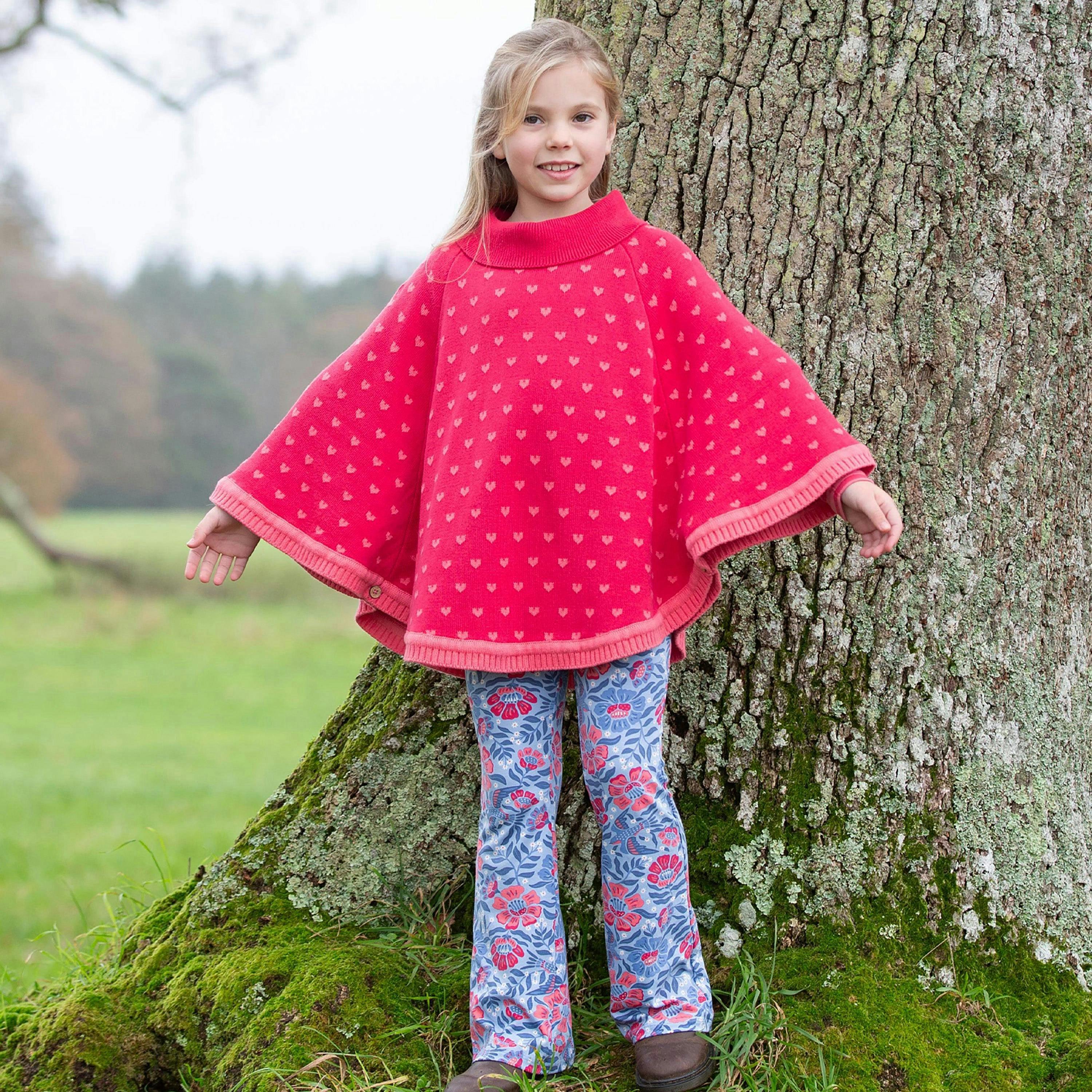 Rosey Heart Poncho , view 3 of 6