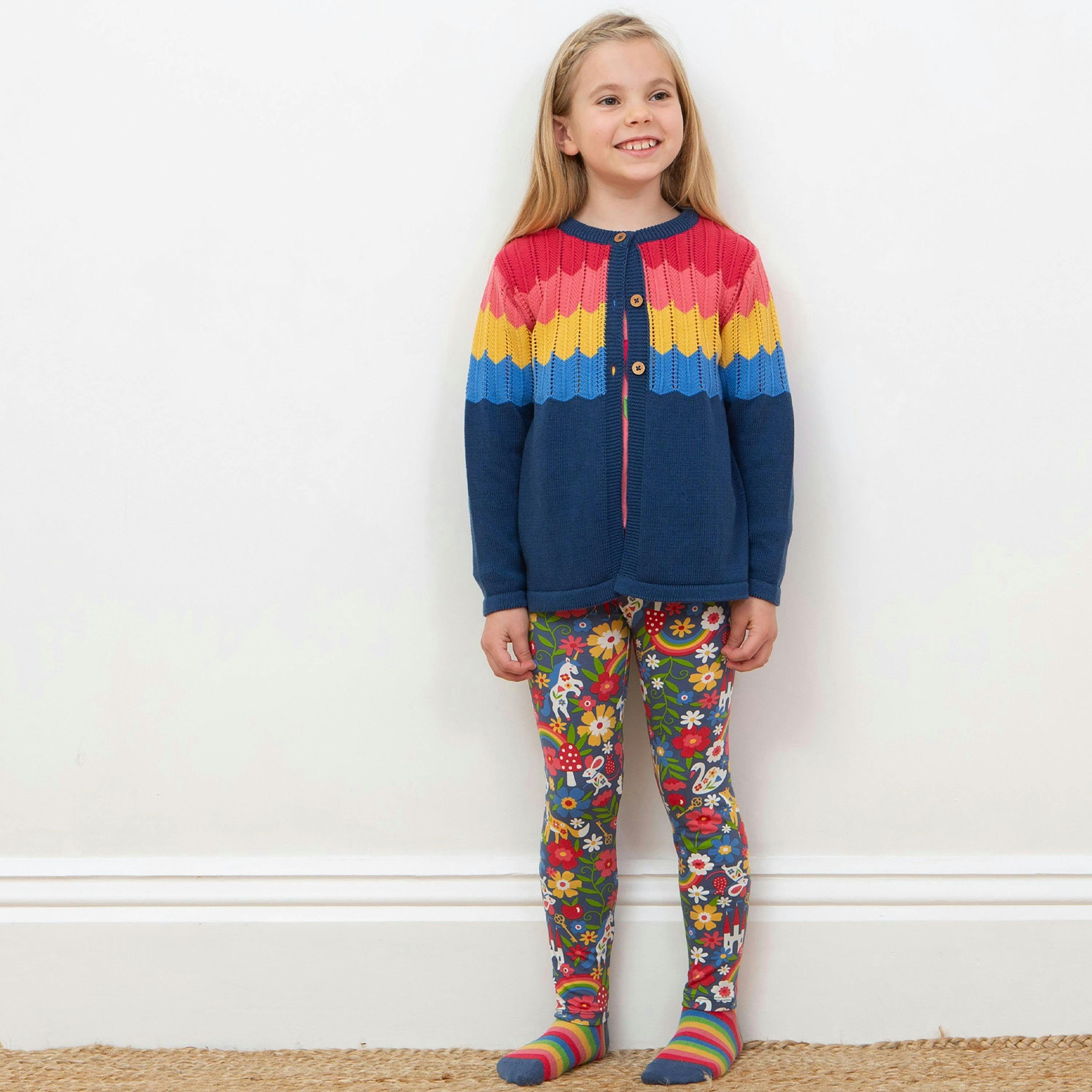 Kids Organic Zigzag Cardi , view 3 of 4
