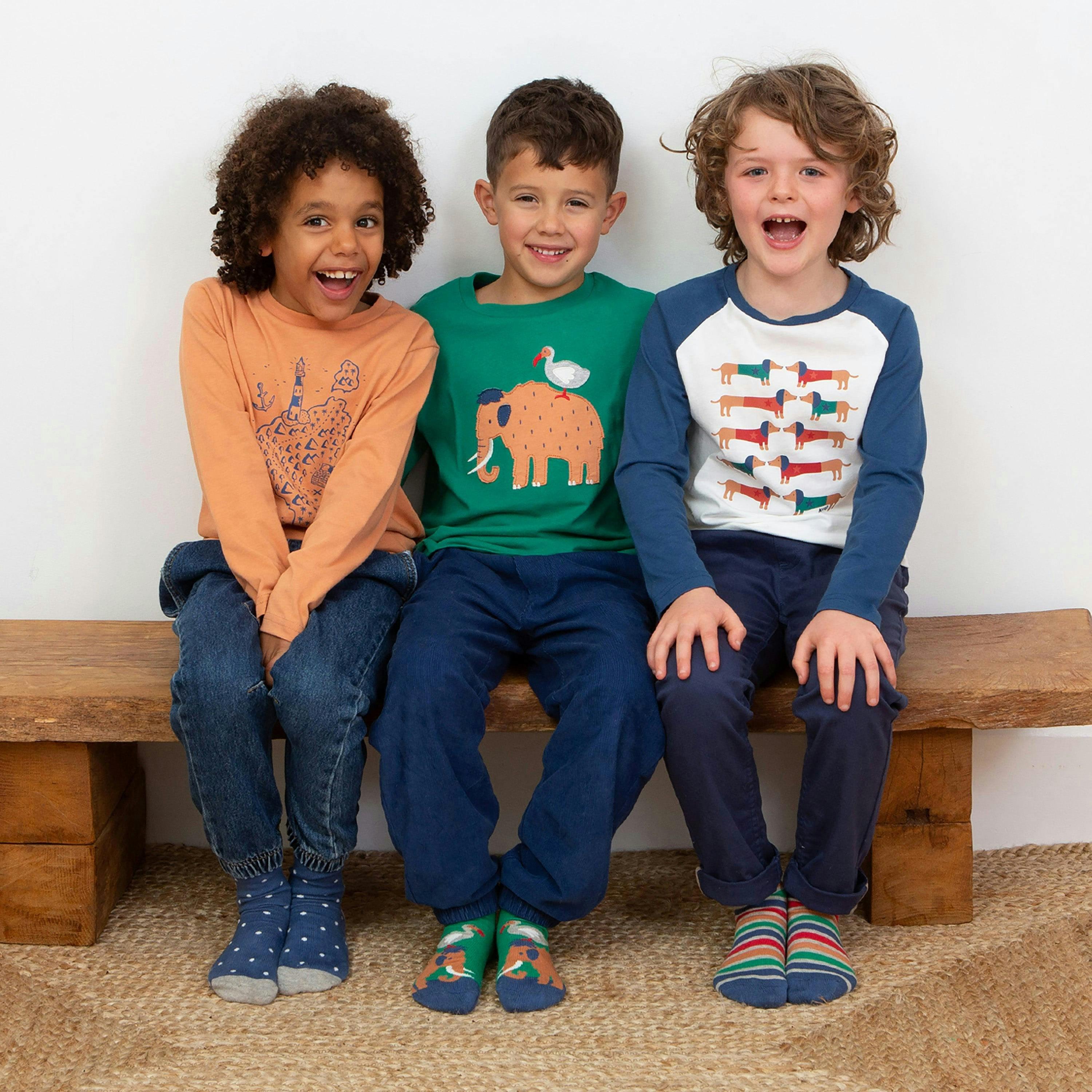 Kids Organic Woolly Mammoth Socks , view 2 of 2