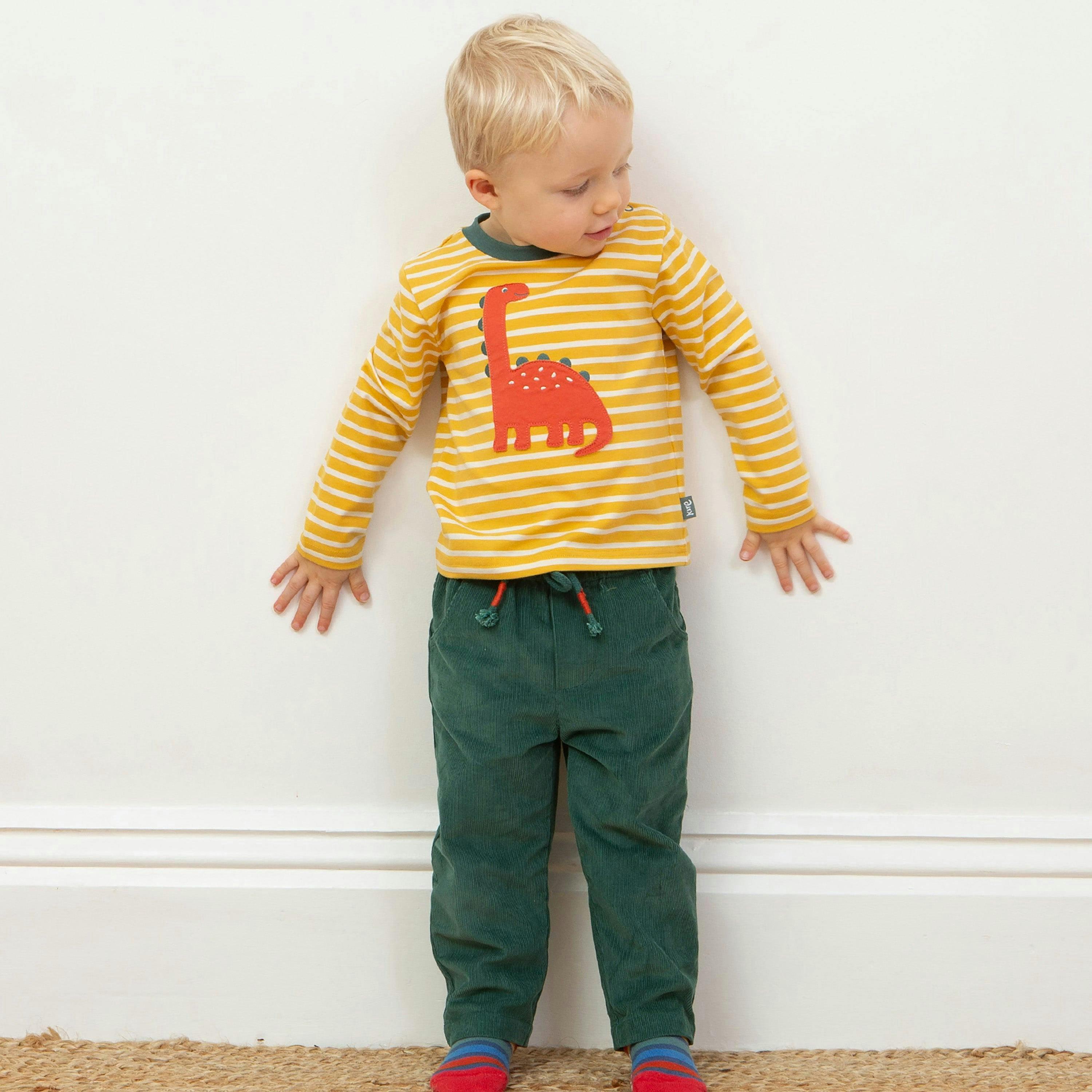 Kids Organic Comfy Cords Juniper , view 2 of 5