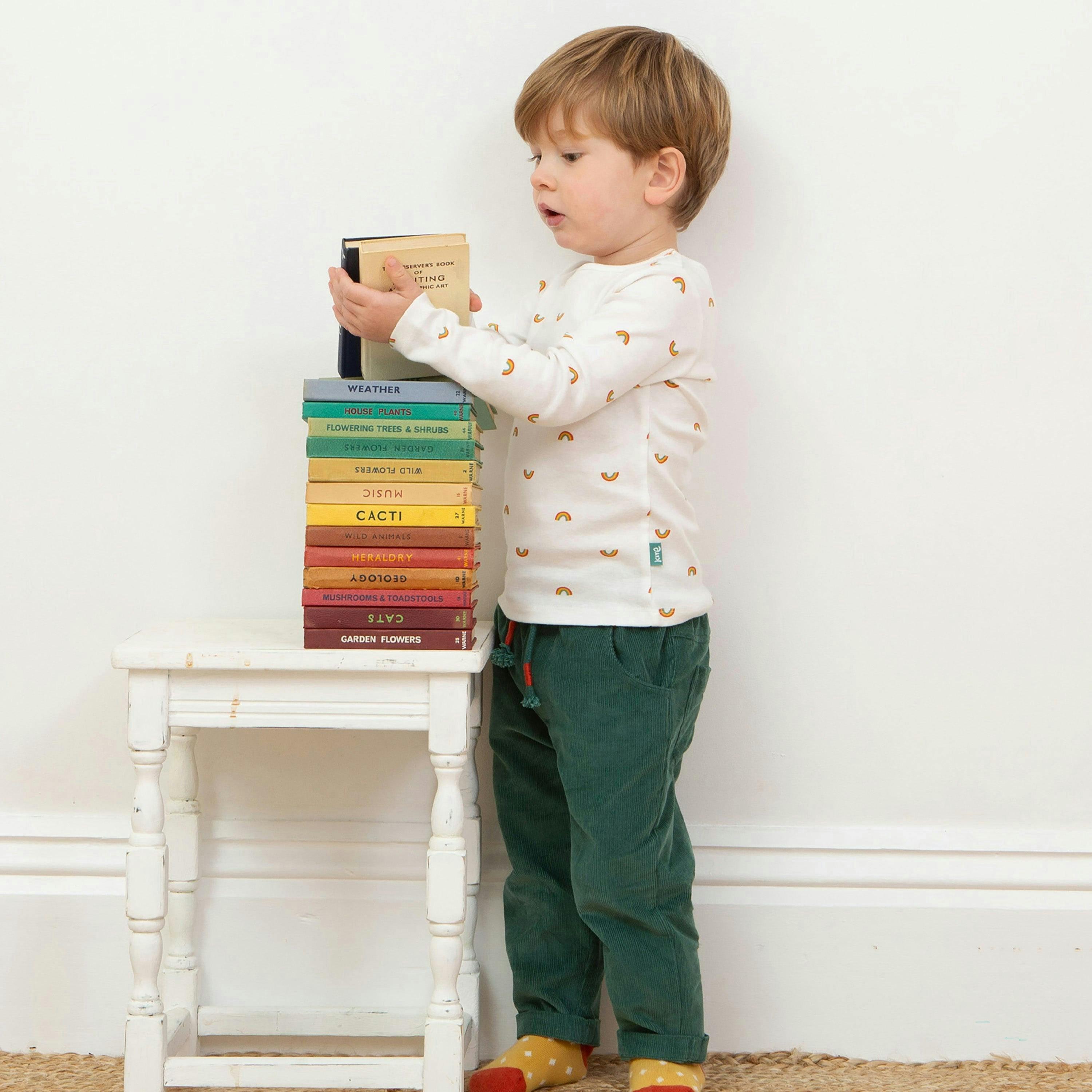 Kids Organic Comfy Cords Juniper , view 4 of 5