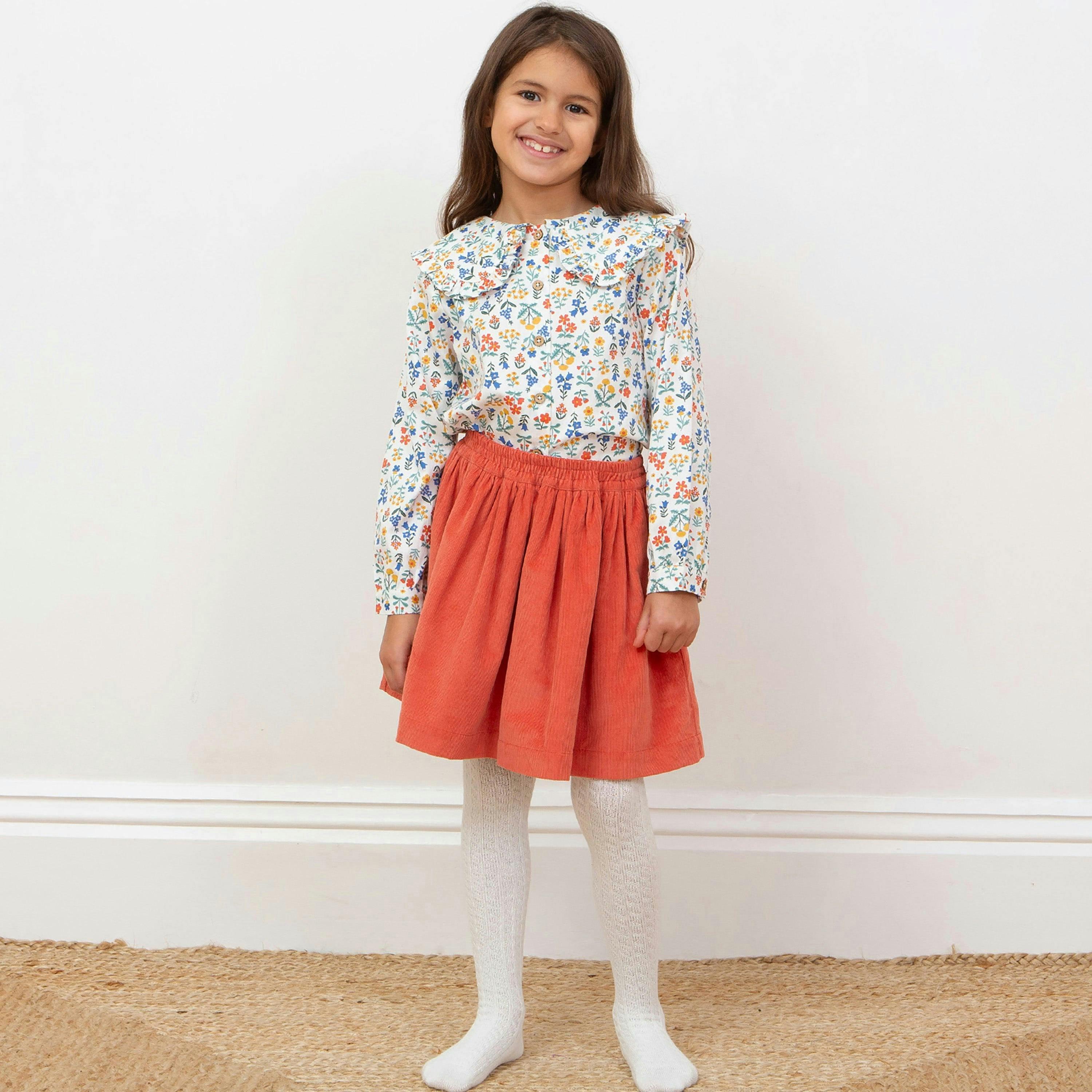 Kids Organic Fairy Flowers Skirt , view 2 of 5