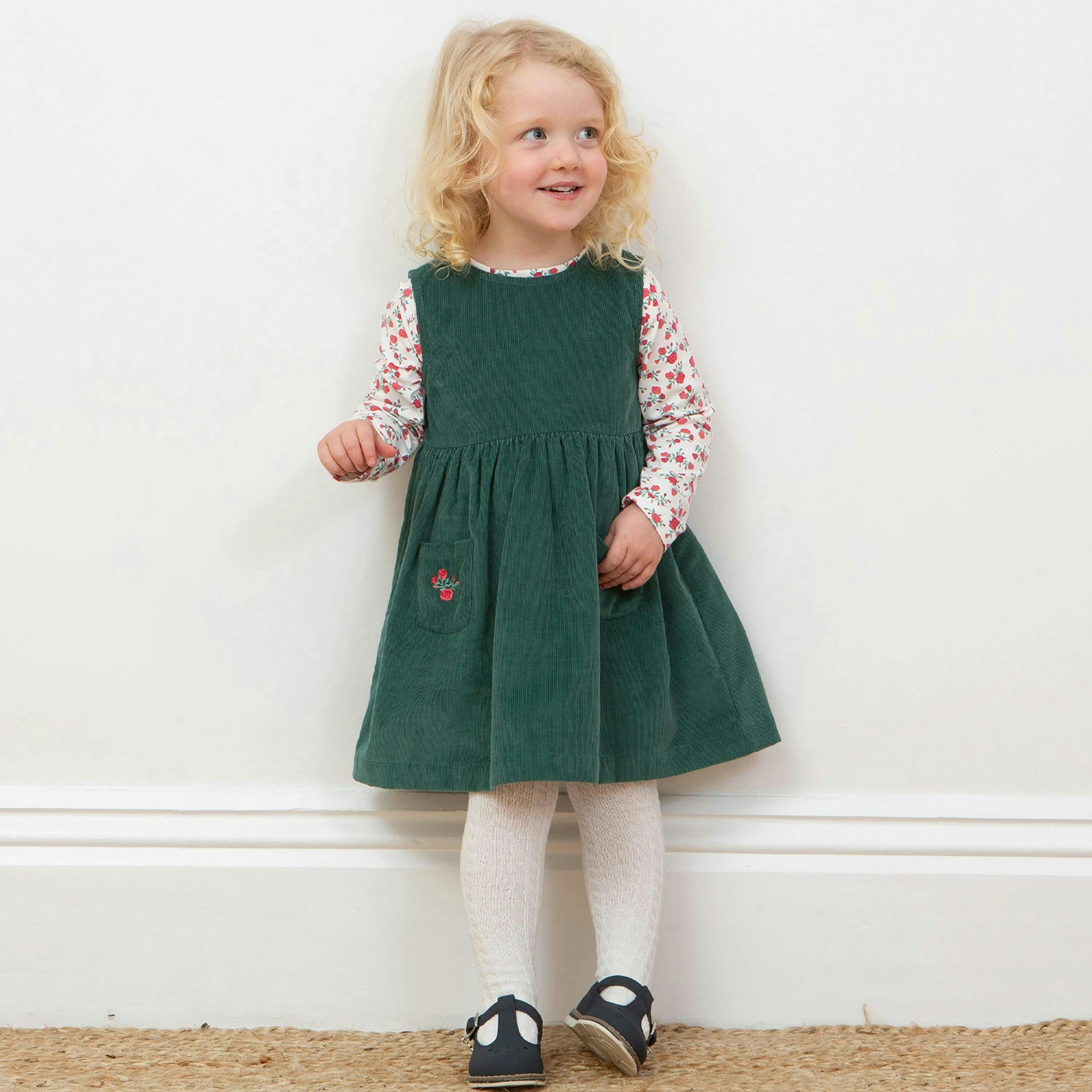 Kids Organic Rosey Posey Dress , view 2 of 4