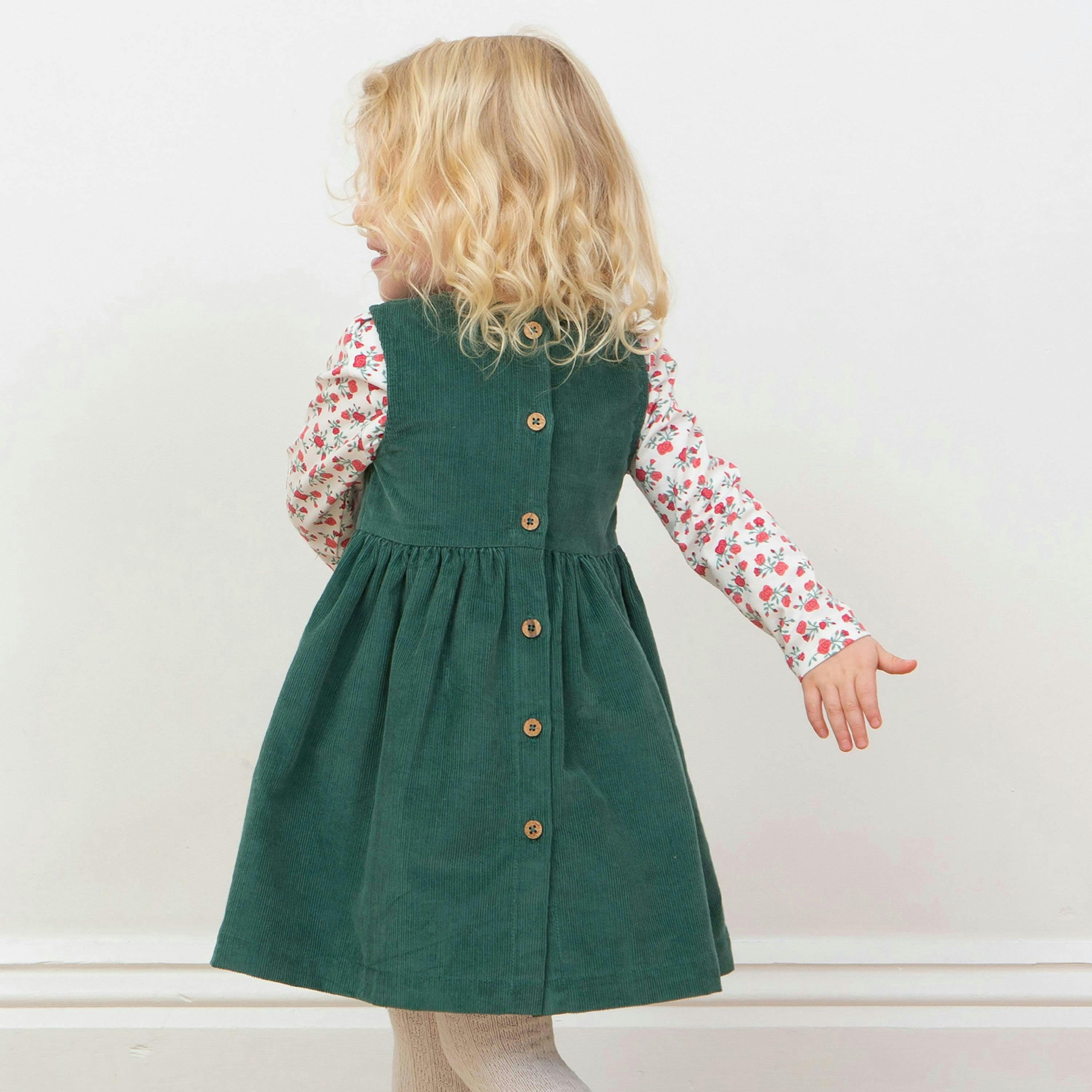 Kids Organic Rosey Posey Dress , view 3 of 4