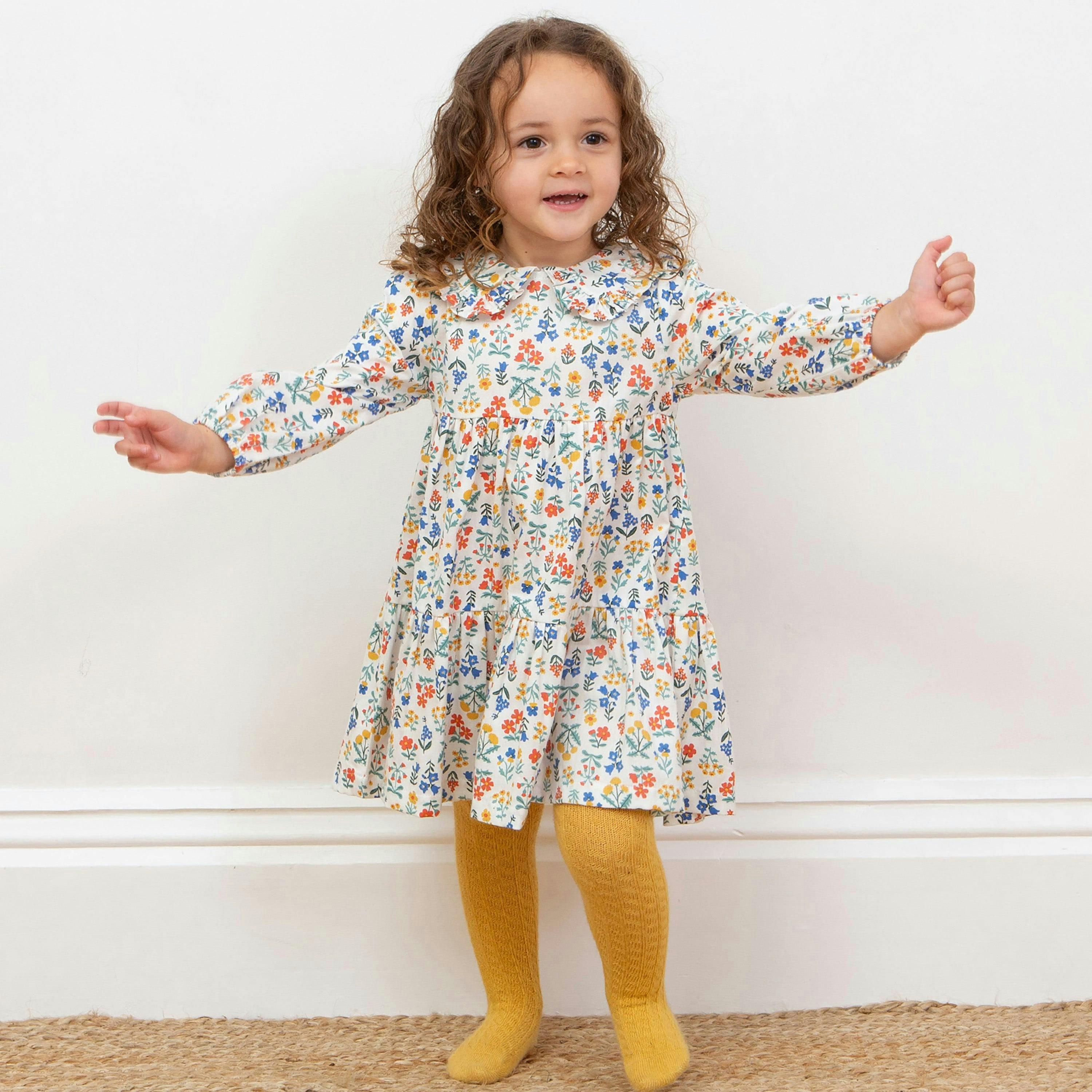 Kids Organic Fairy Flowers Dress , view 2 of 4