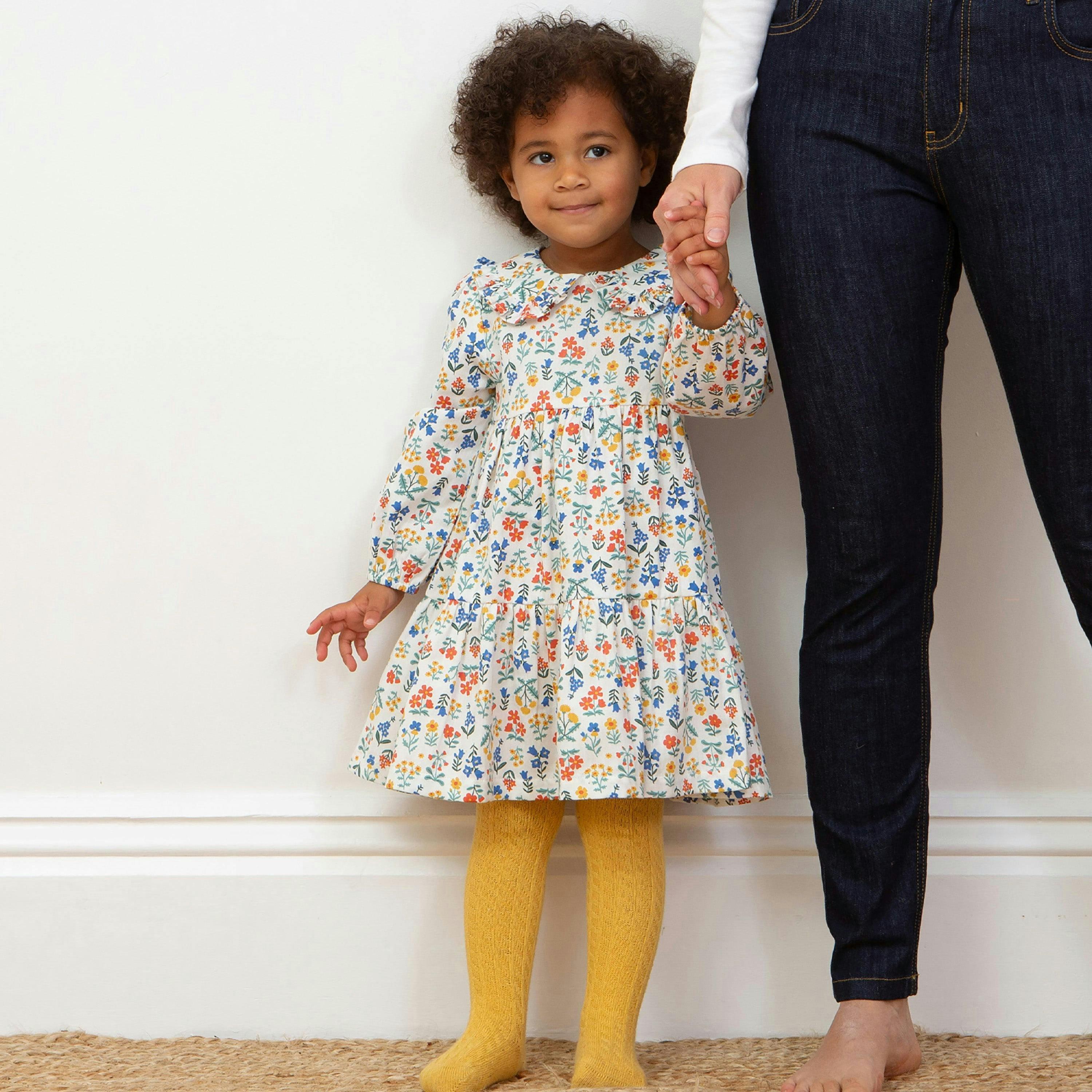 Kids Organic Fairy Flowers Dress , view 3 of 4