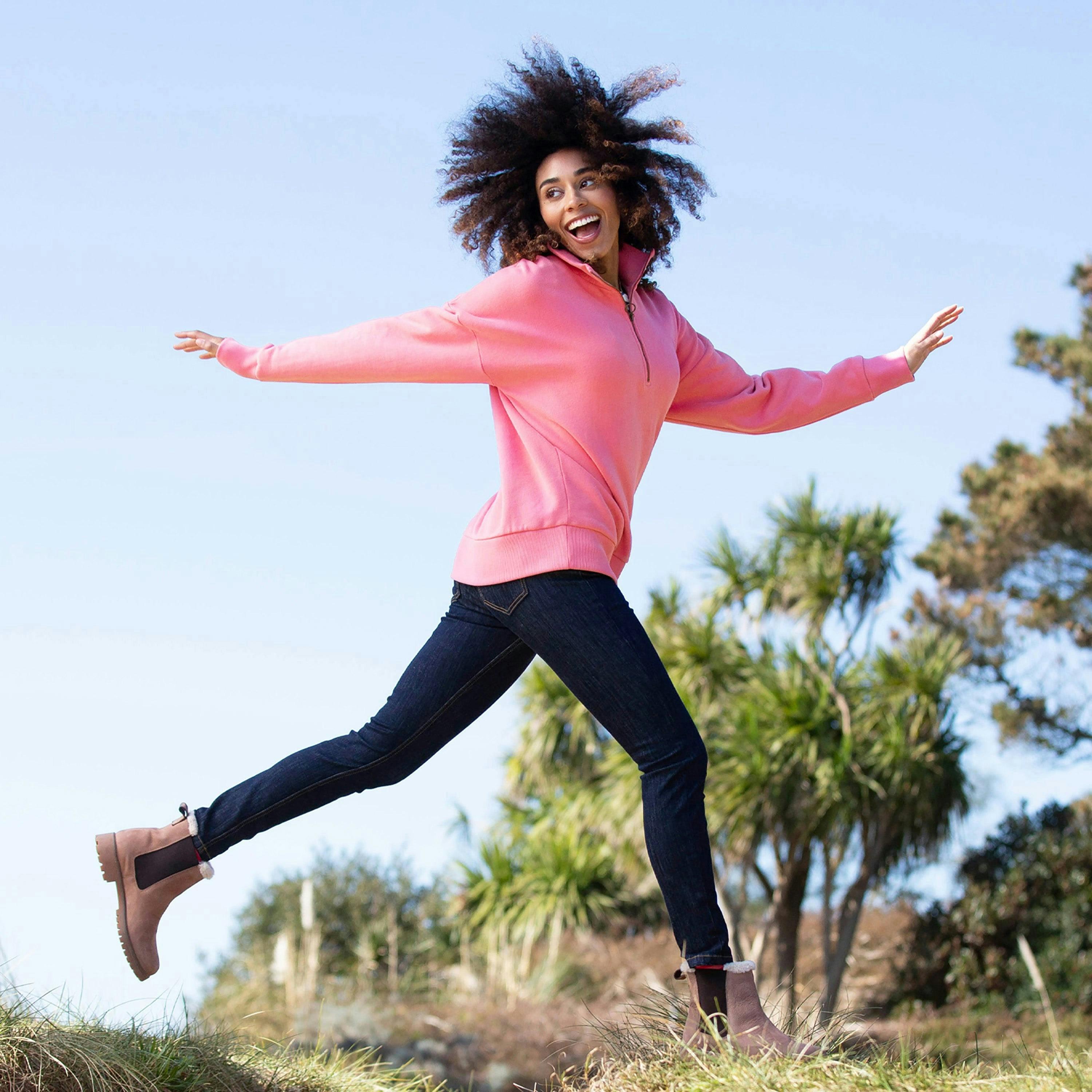 Organic Watercombe 1/4 Zip Sweatshirt , view 4 of 5
