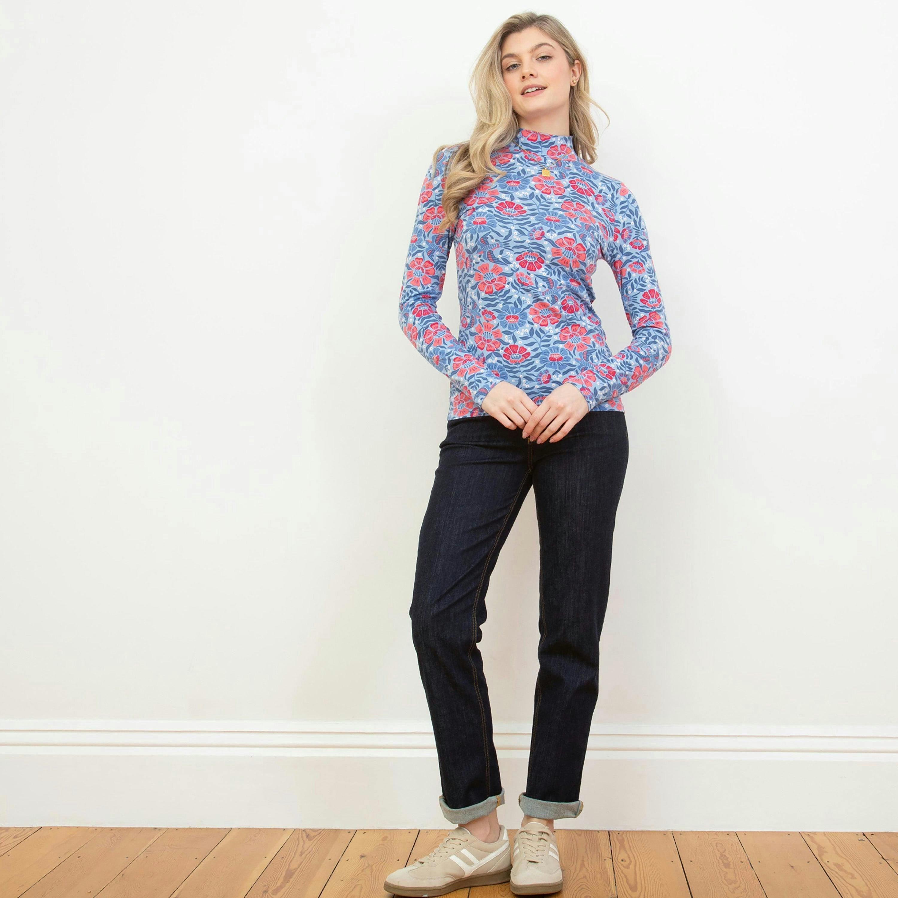 Organic Bagber Turtle Neck Jersey Top Thumbelina , view 3 of 4
