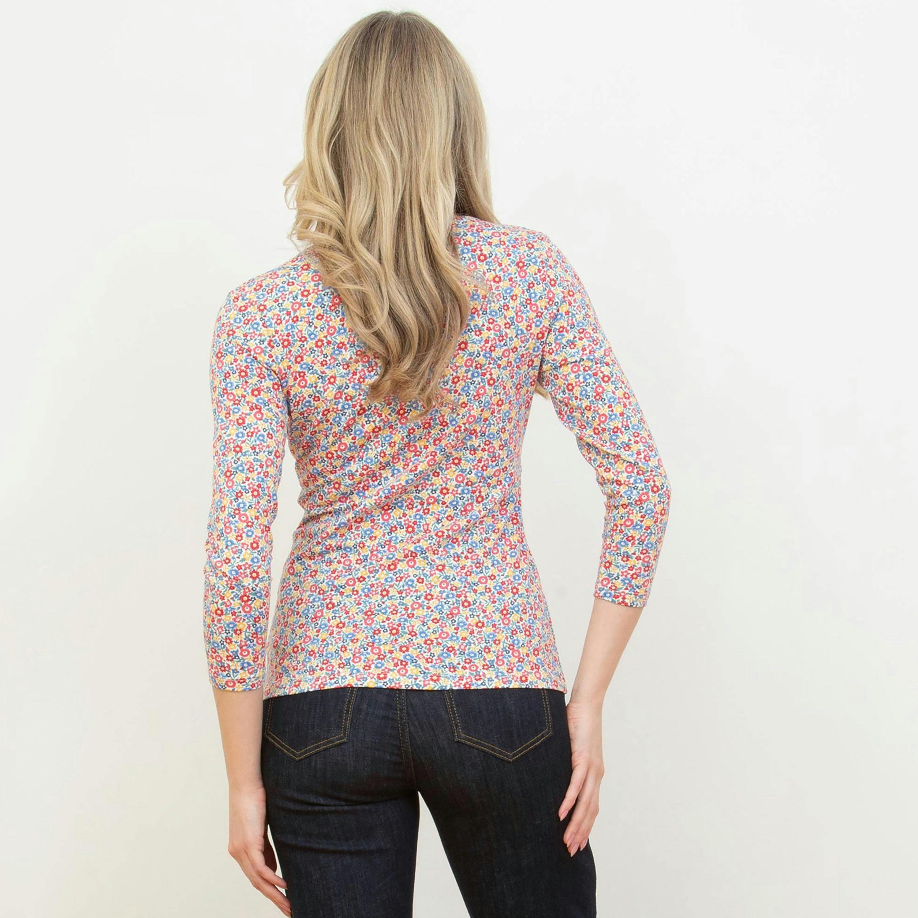 Organic Cheselbourne 3/4 Sleeve Jersey Top , view 4 of 4