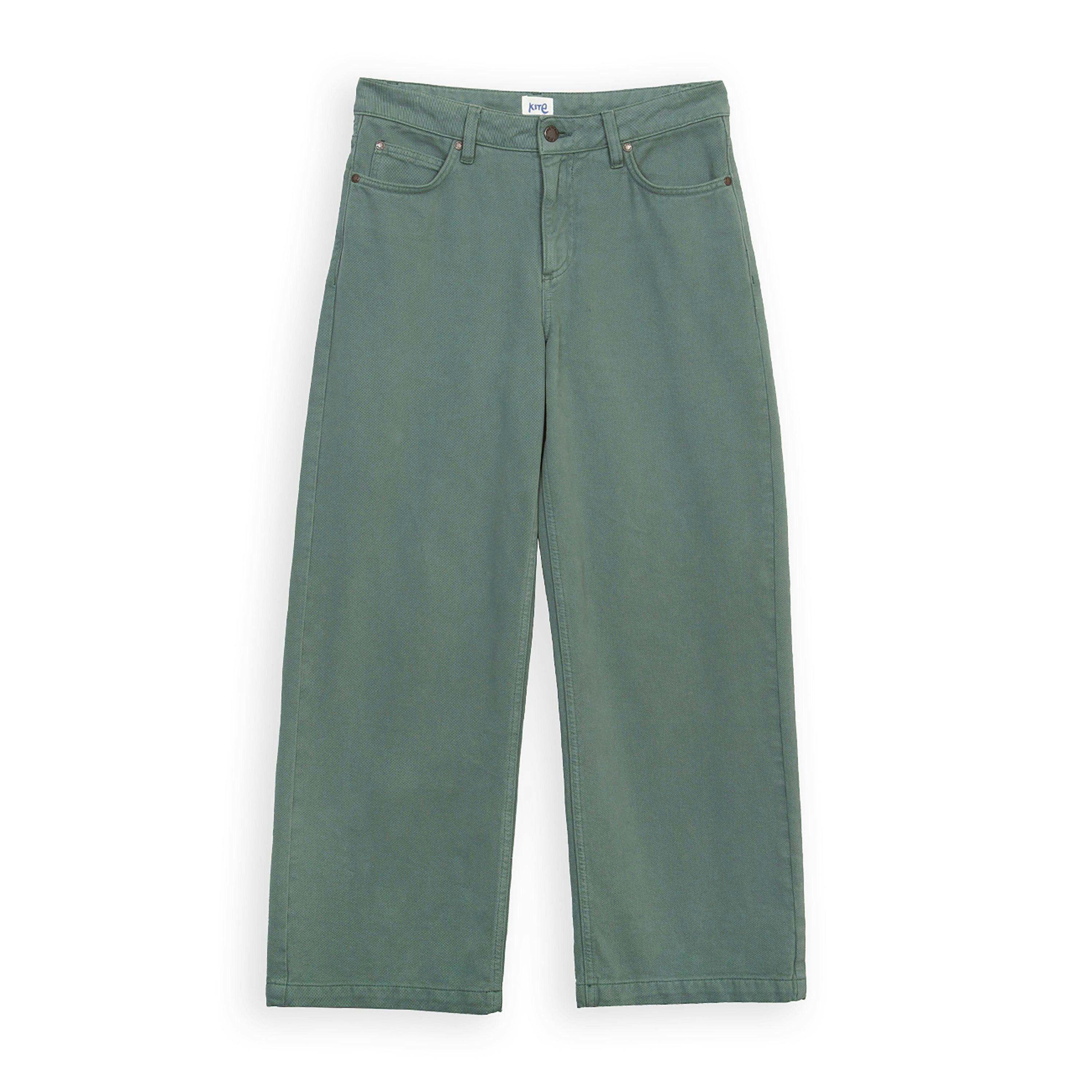 Organic Wareham Wide Leg Twill Jeans , view 2 of 4