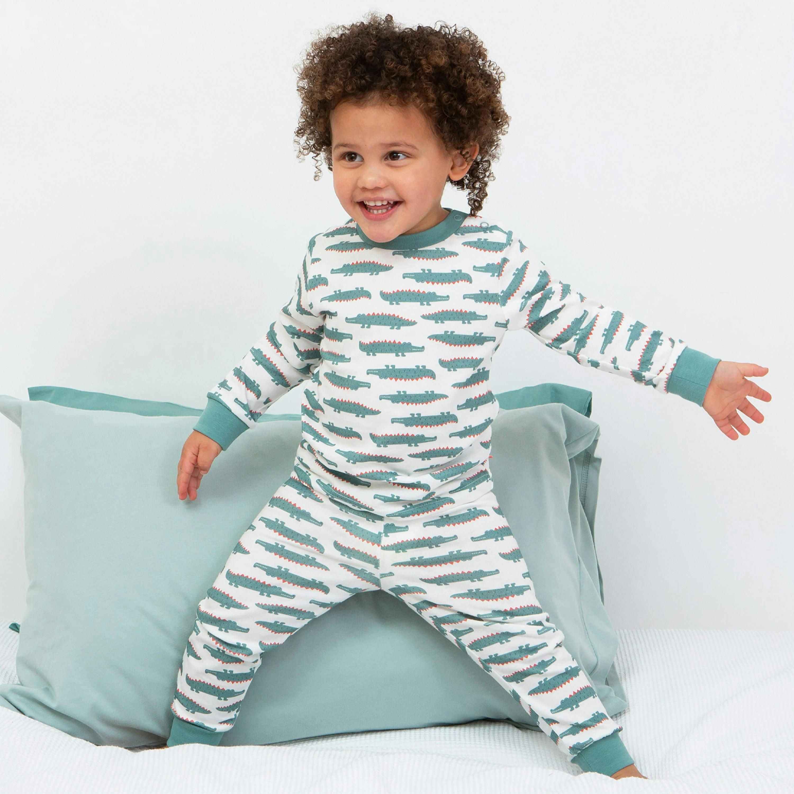 Kids Organic Captain Croc Pyjamas , view 2 of 6