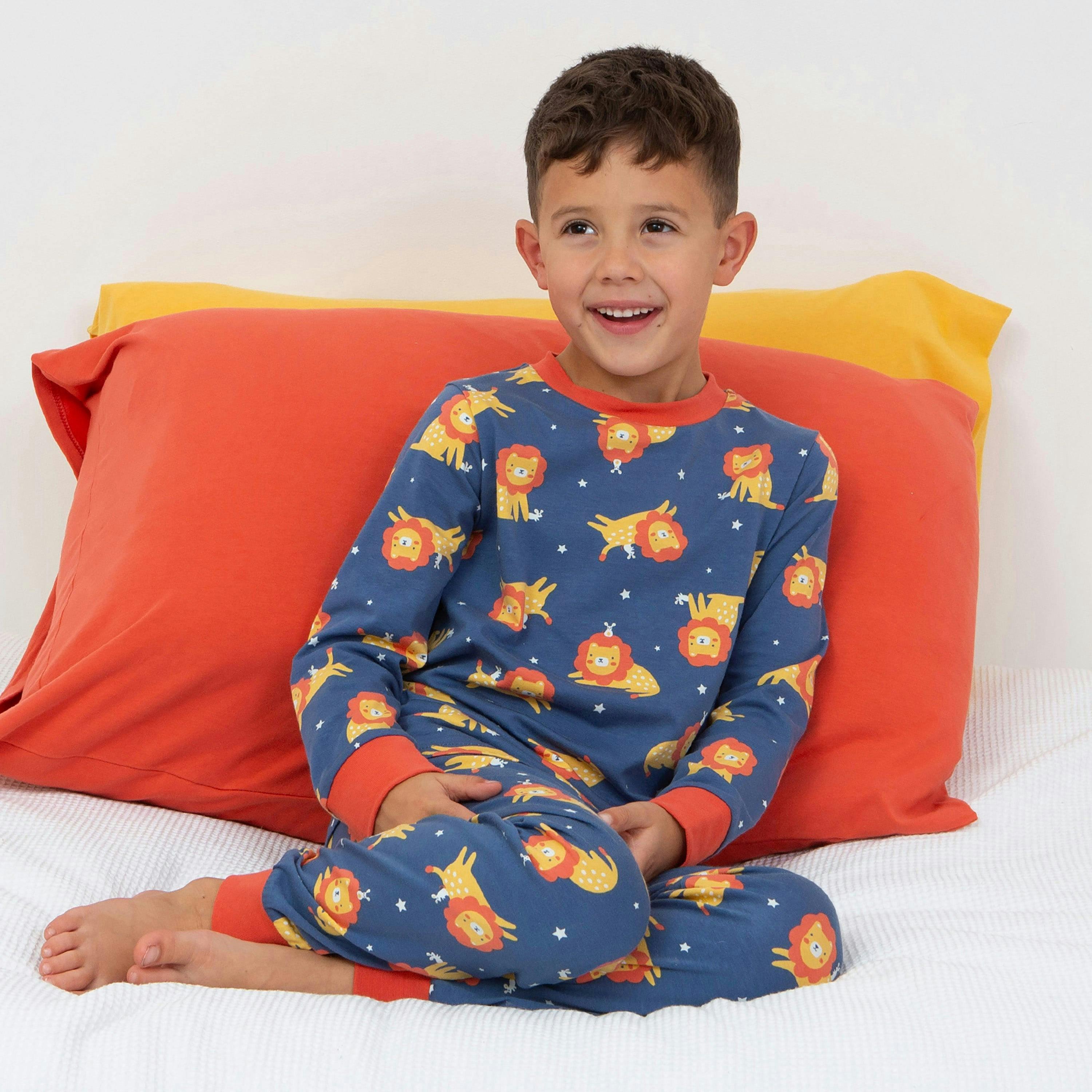 Kids Organic Lion And Mouse Pyjamas , view 3 of 6