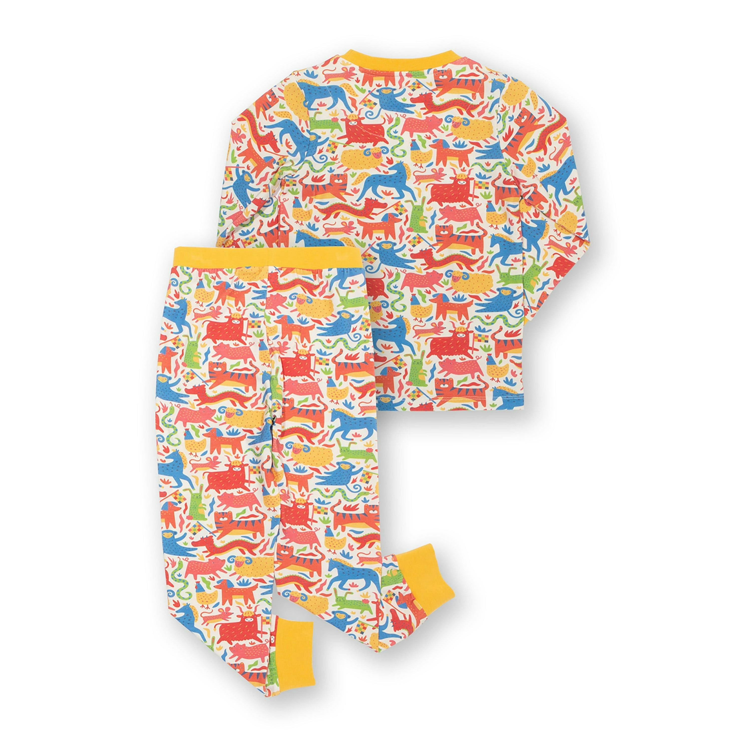 Kids Organic Lunar Race Pyjamas , view 6 of 6