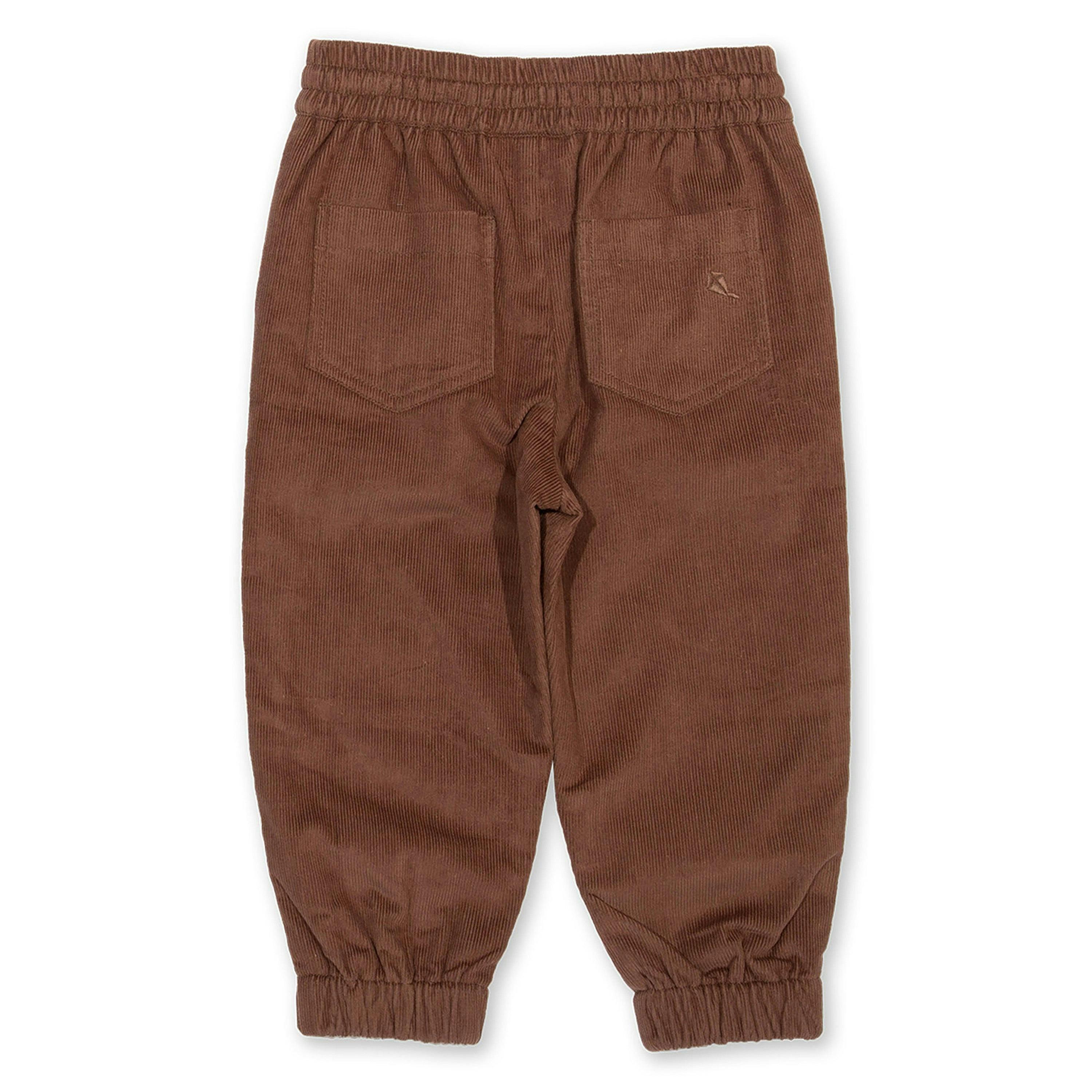 Kids Organic Cosy Cord Pull Ons Mocha , view 3 of 6
