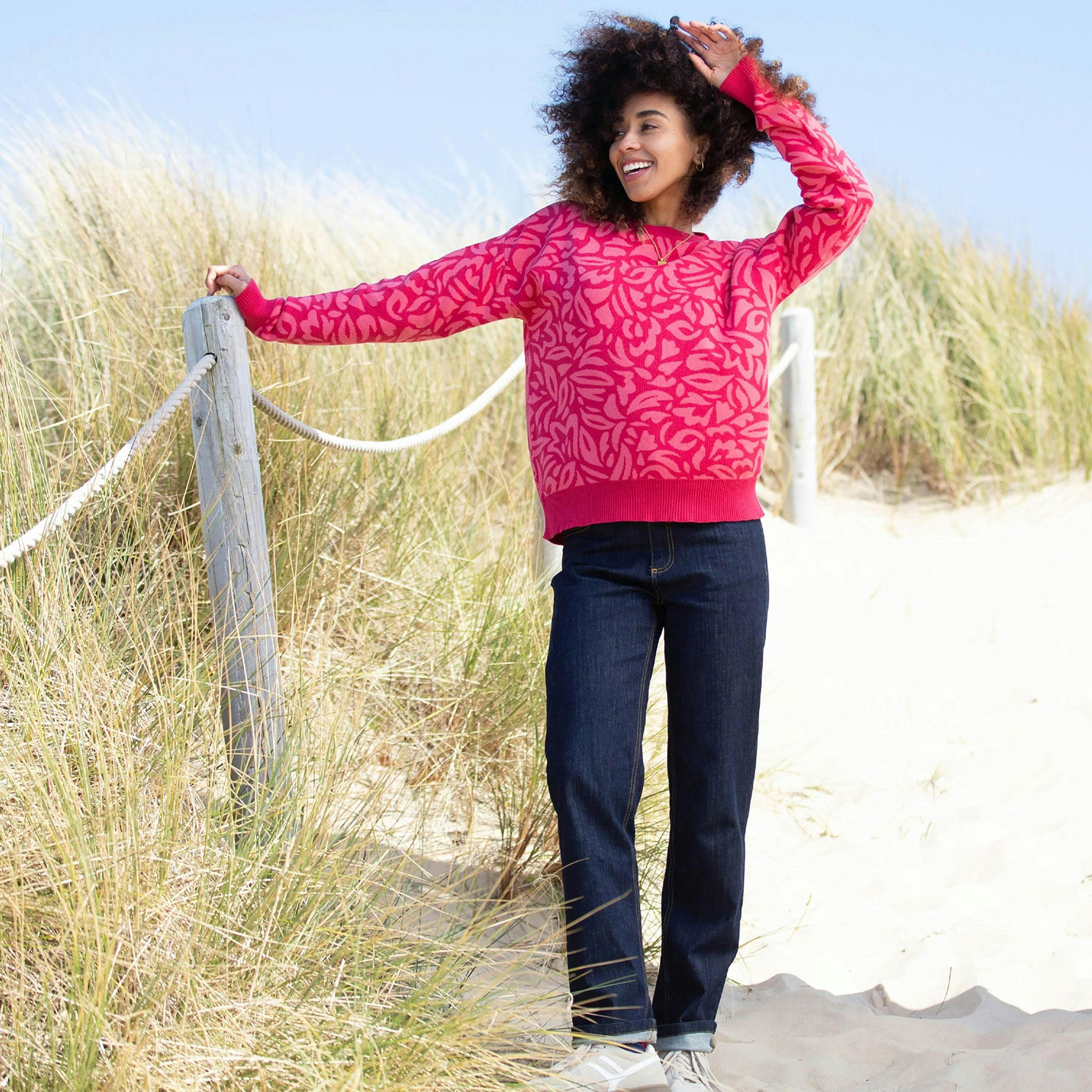 Organic Piddletrenthide Knit Jumper Rosey , view 3 of 4