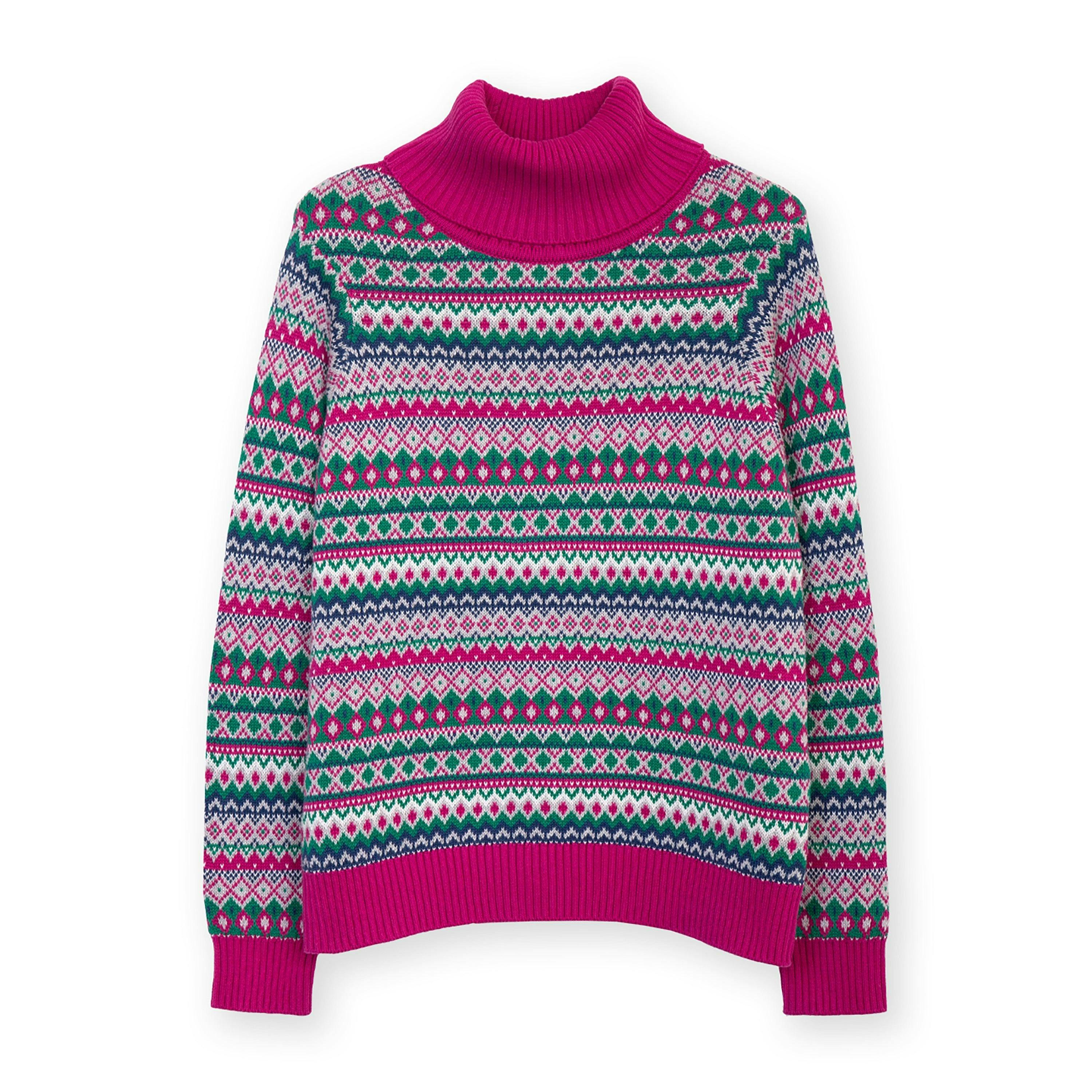 Organic Puncknowle Roll Neck Knit Jumper , view 2 of 5