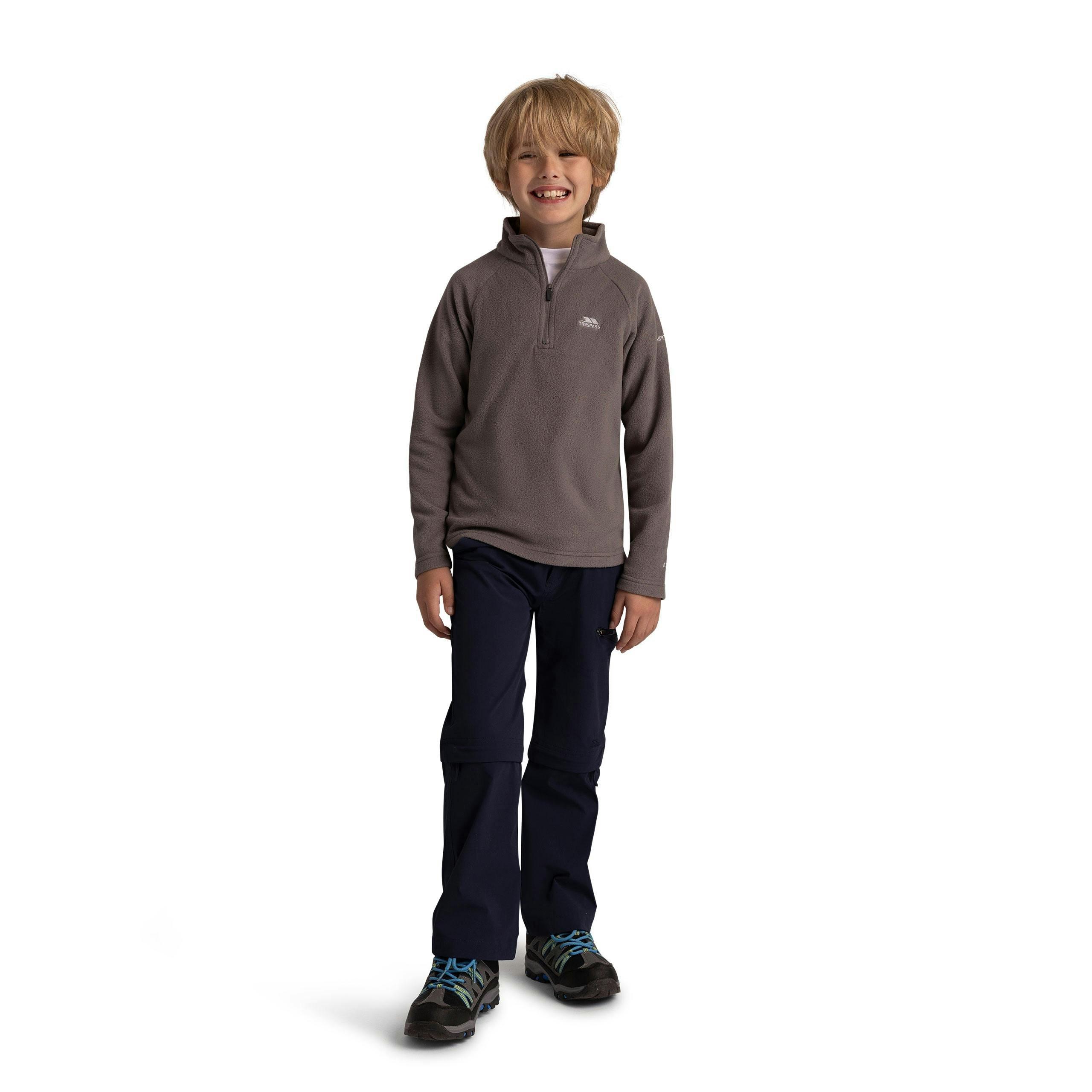 Kids Anti-Pilling Fleece Uliston in Storm Grey , view 4 of 6